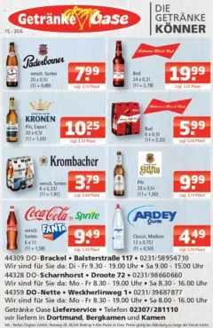 Angebote - Getränke Oase: Getränkeangebote ab 14.06.2026 gültig Angebote - Getränke Oase: Getränkeangebote ab 14.06.2026 gültig