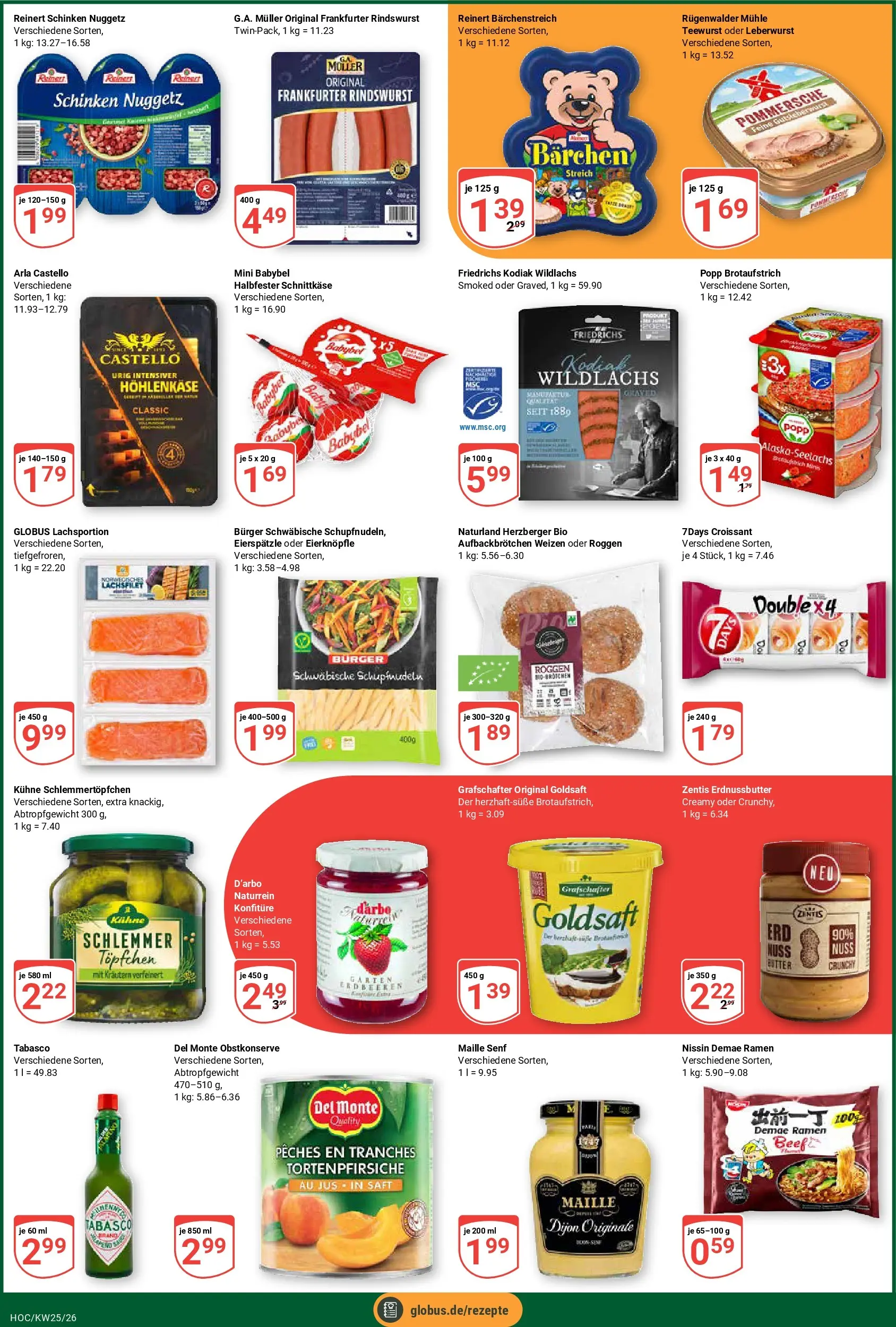 Globus Prospekt Hockenheim (ab 15.06.2026) » Angebote online | Seite: 3 | Produkte: Burger, Croissant, Babybel, Schinken