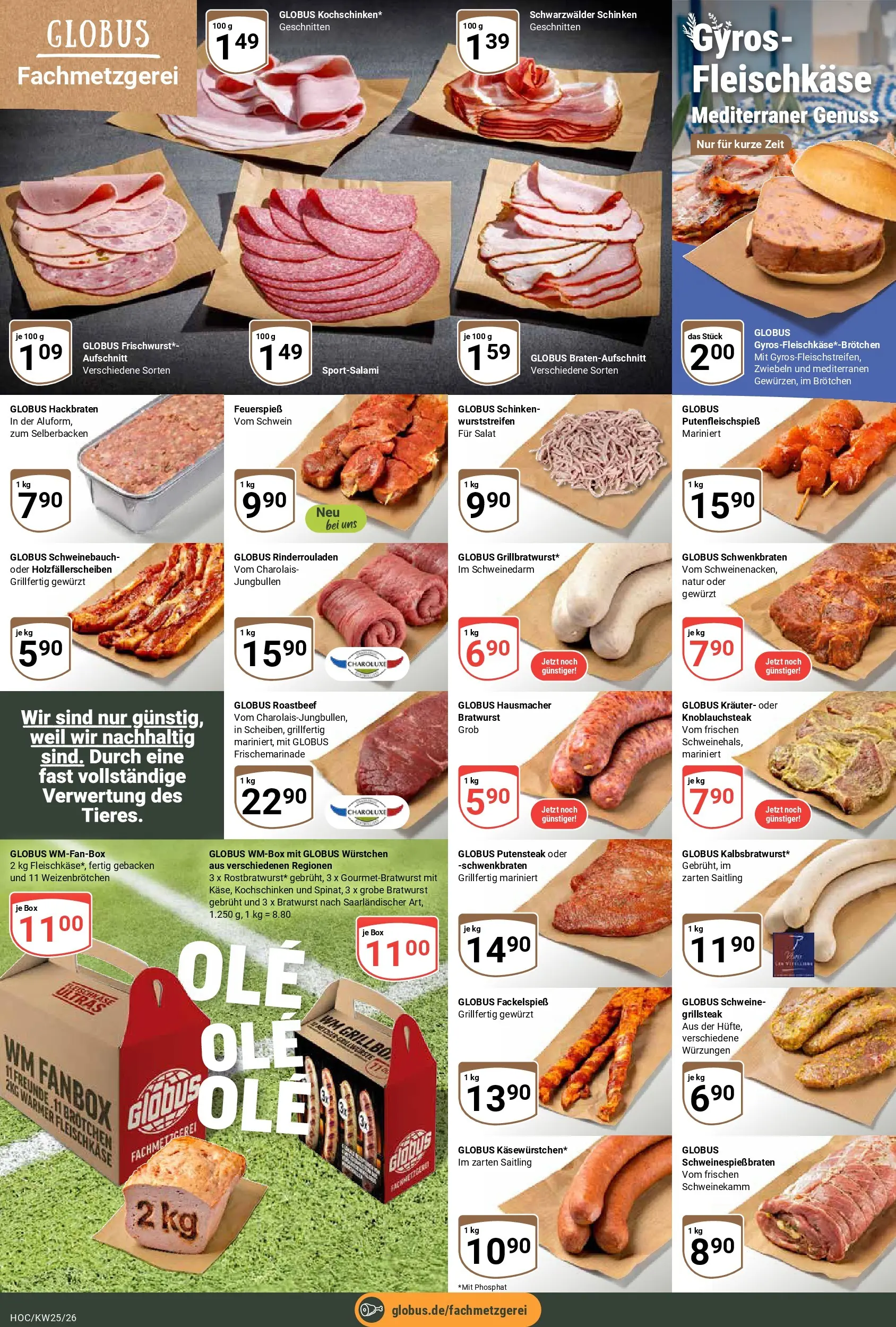 Globus Prospekt Hockenheim (ab 15.06.2026) » Angebote online | Seite: 9 | Produkte: Box, Bratwurst, Gyros, Zwiebeln