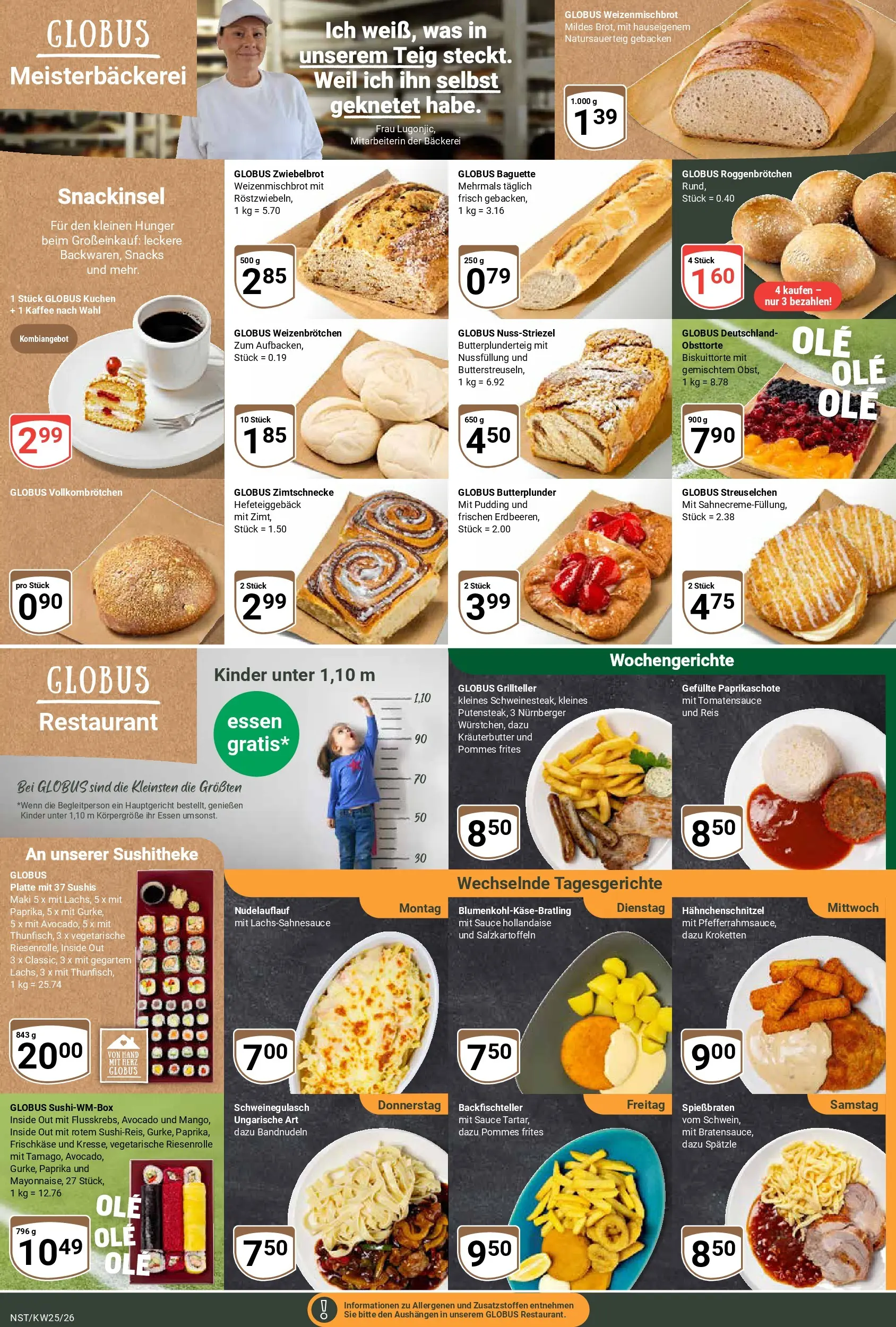 Globus Prospekt Neustadt (ab 15.06.2026) » Angebote online | Seite: 12 | Produkte: Bäckerei, Reis, Kuchen, Frischkase