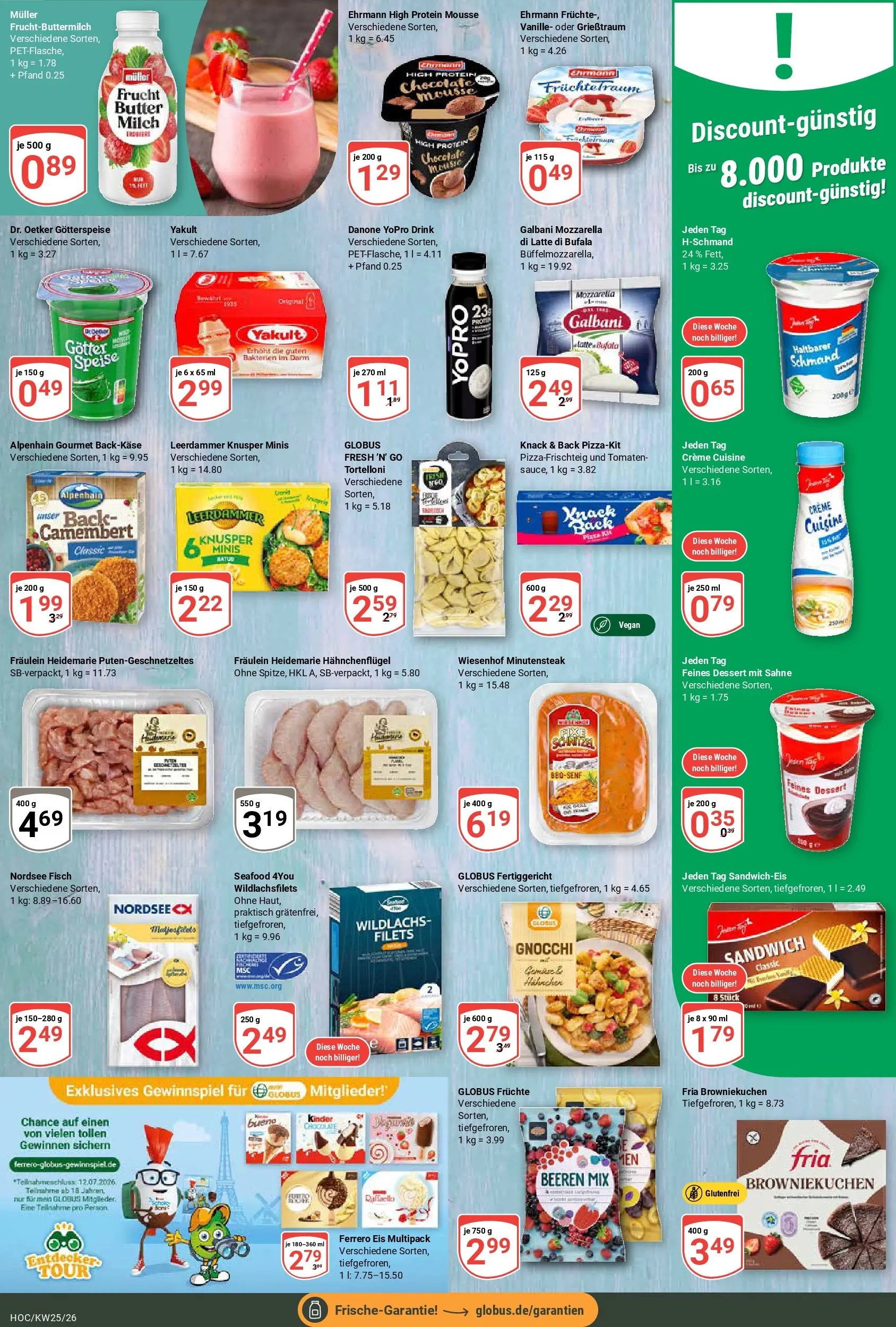Globus Prospekt Hockenheim (ab 15.06.2026) » Angebote online | Seite: 11 | Produkte: Milch, Butter, Tomaten, Fisch