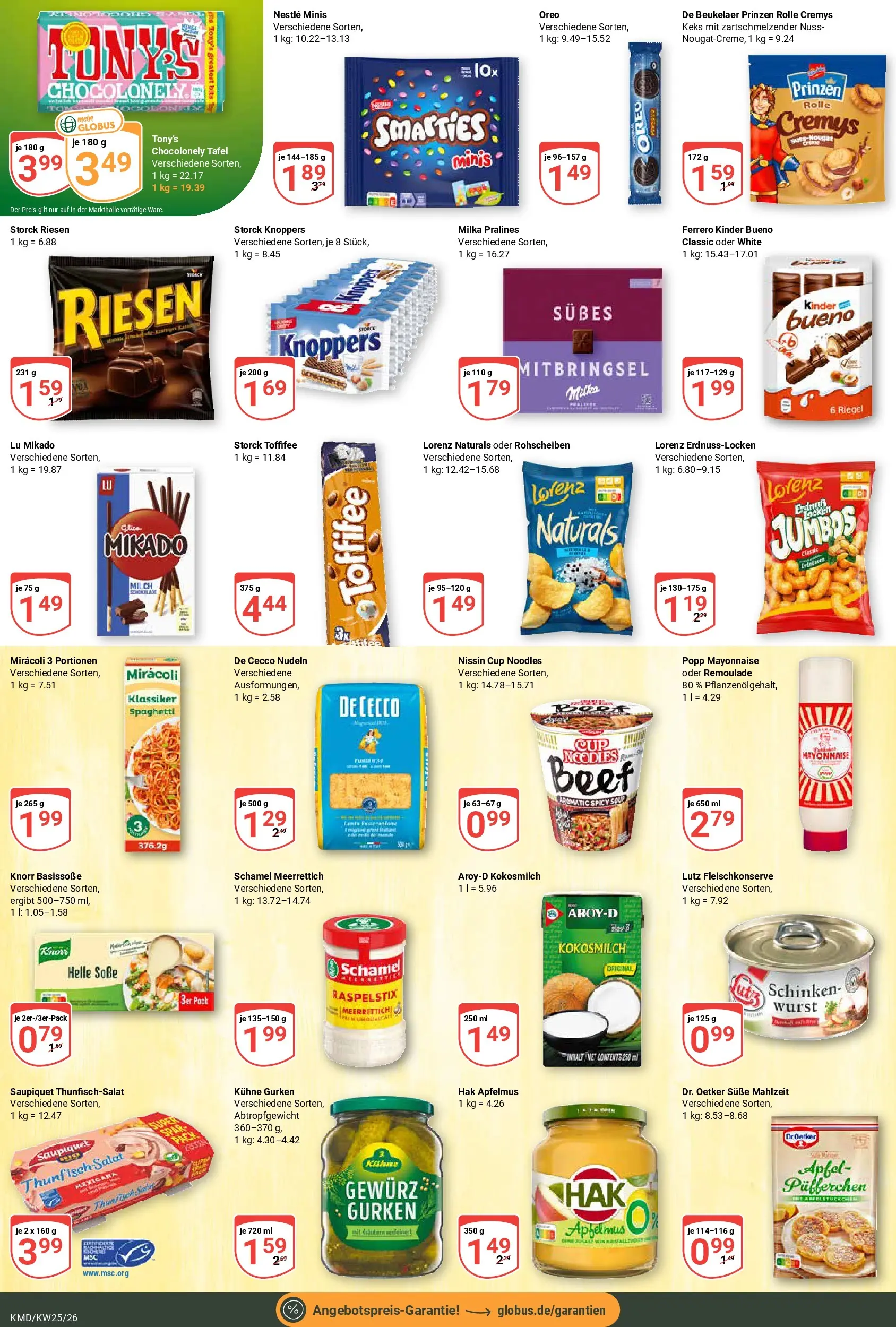 Globus Prospekt Köln (ab 15.06.2026) » Angebote online | Seite: 14 | Produkte: Kinder bueno, Knoppers, Schinken, Salat