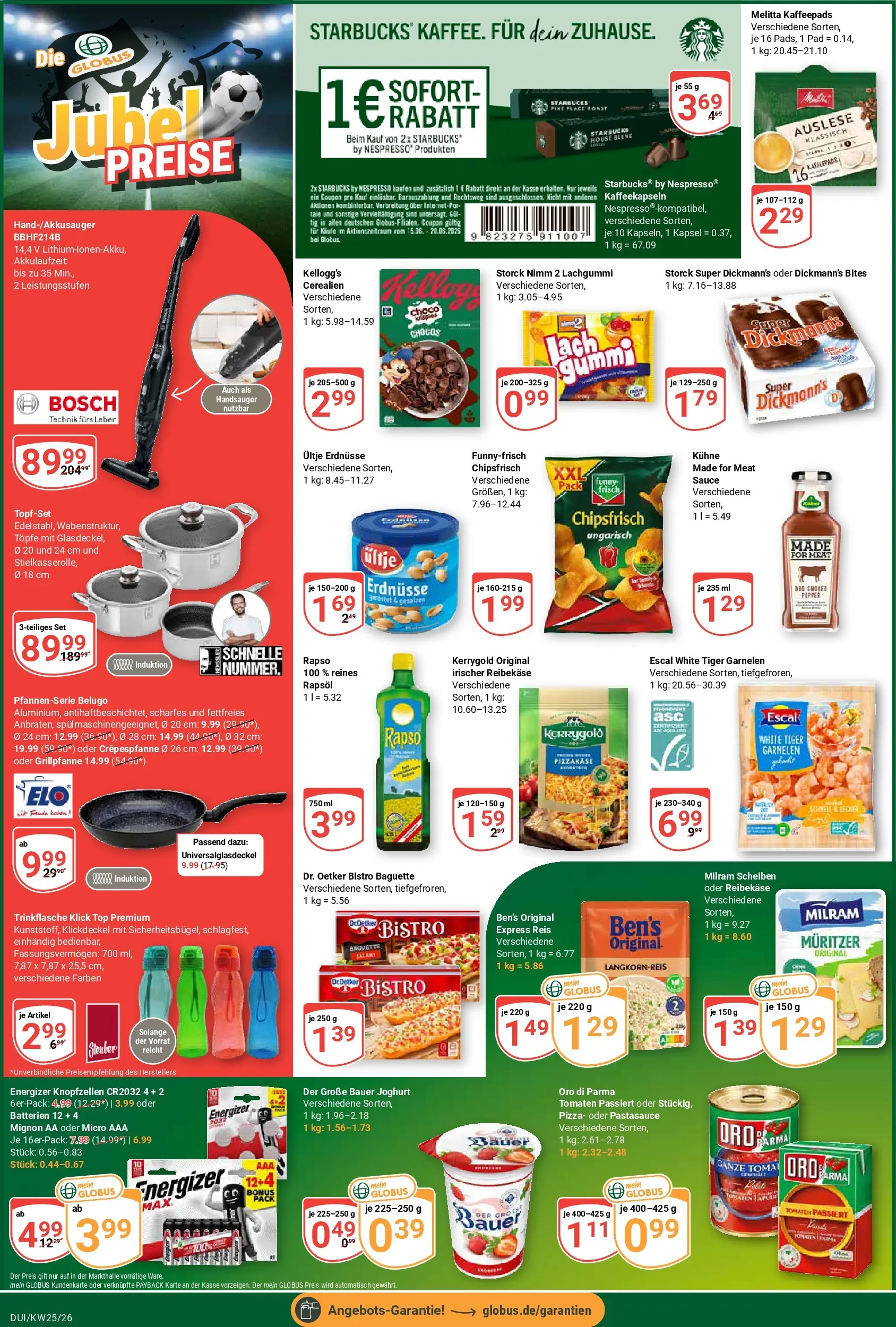Globus Prospekt Duisburg (ab 15.06.2026) » Angebote online | Seite: 2 | Produkte: Bosch, Melitta, Garnelen, Oro di parma