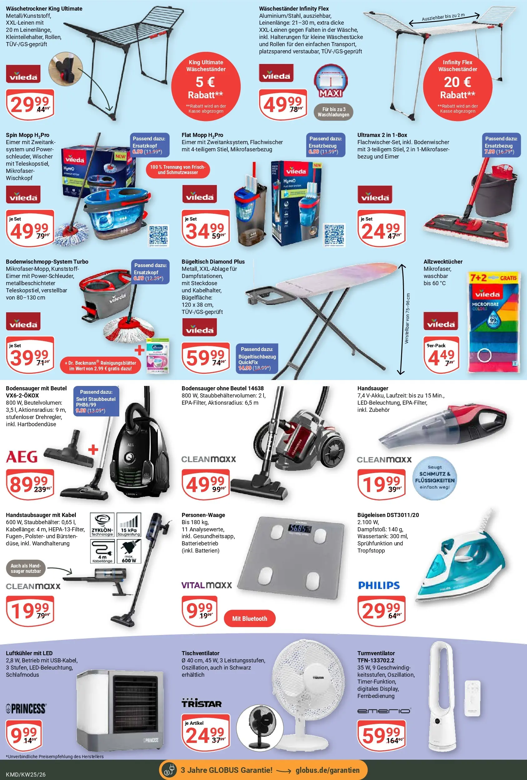 Globus Prospekt Köln (ab 15.06.2026) » Angebote online | Seite: 20 | Produkte: Kabel, Philips, Steckdose, Waschestander