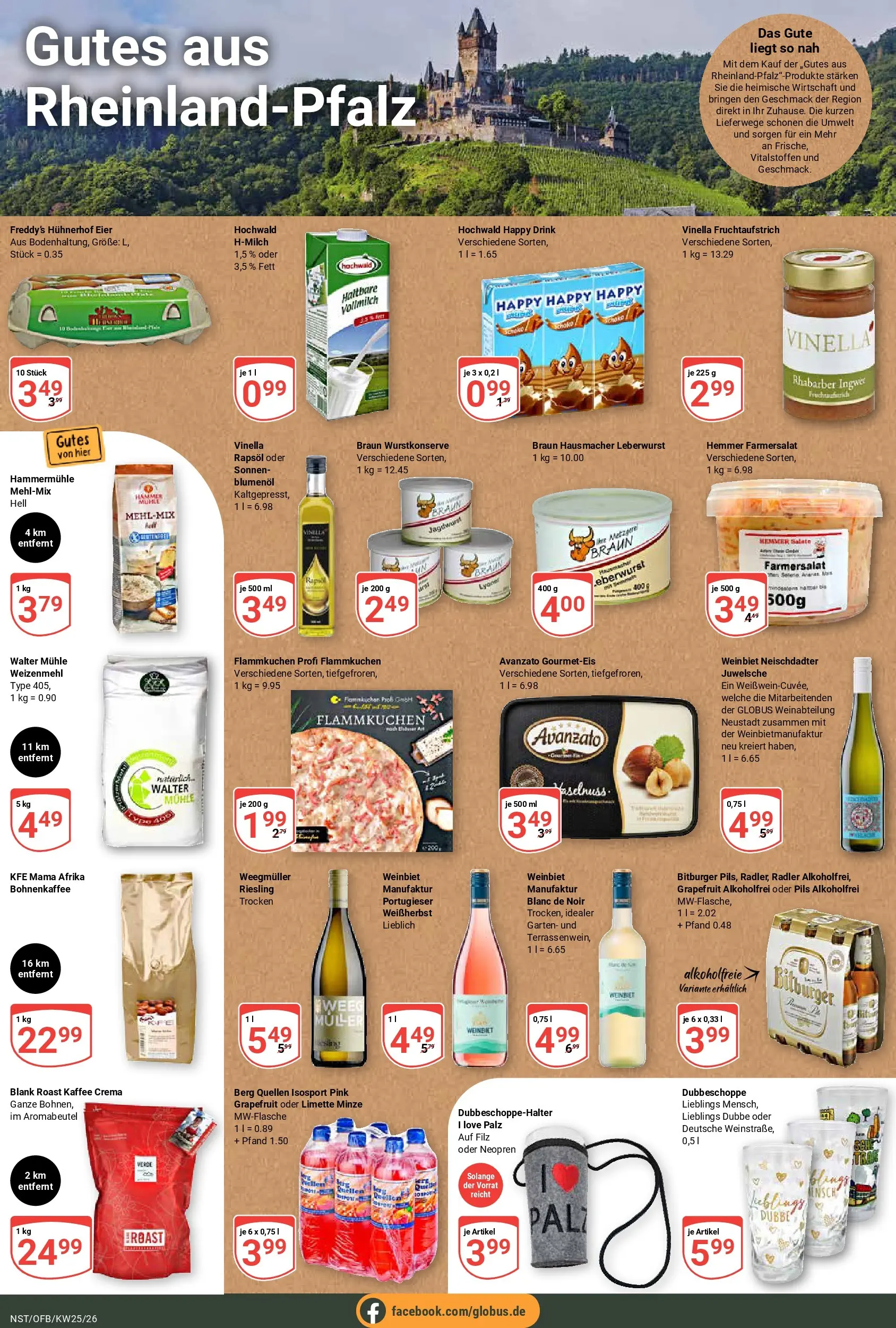 Globus Prospekt Neustadt (ab 15.06.2026) » Angebote online | Seite: 20 | Produkte: Bitburger, Rapsöl, Wein, Rhabarber