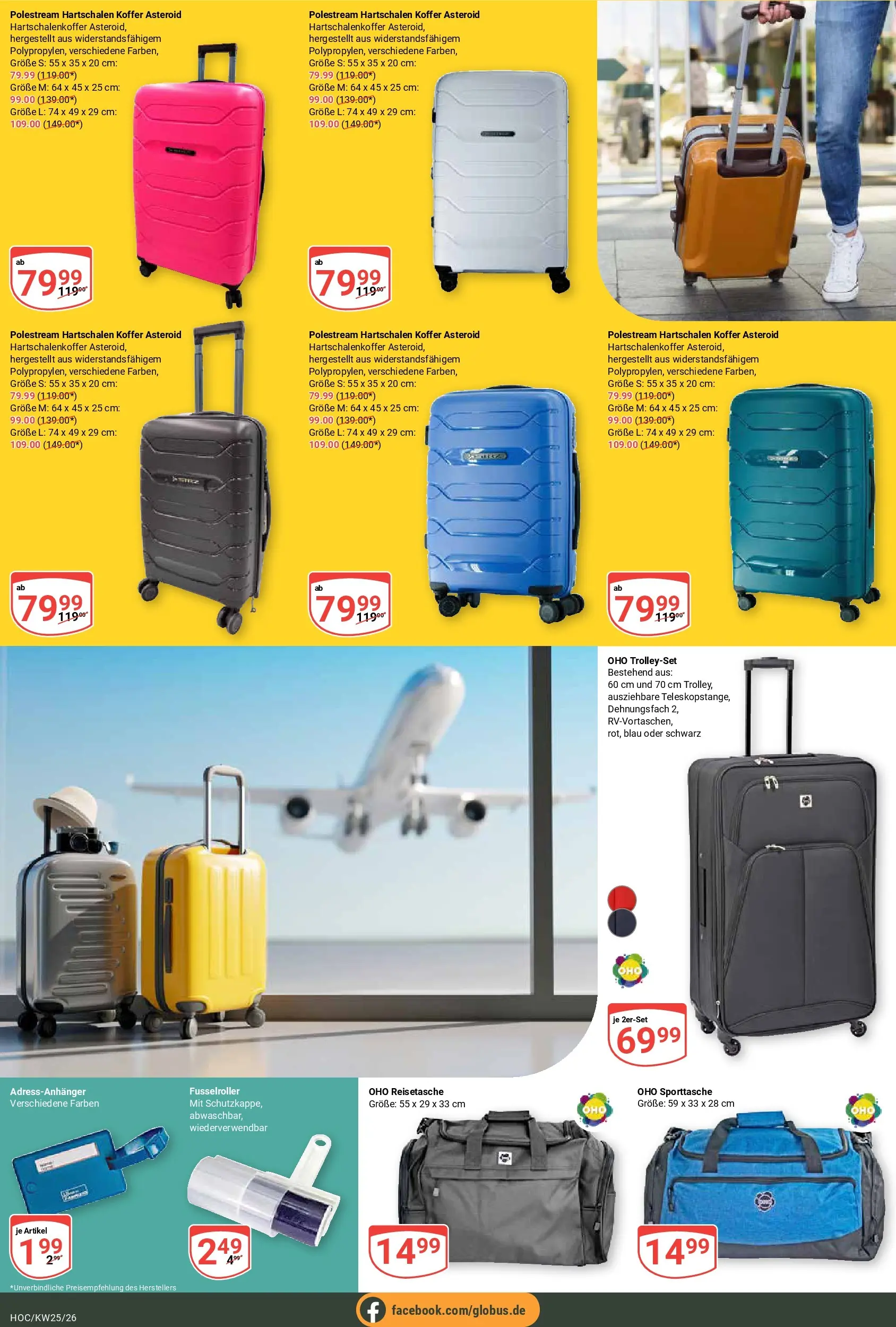 Globus Prospekt Hockenheim (ab 15.06.2026) » Angebote online | Seite: 24 | Produkte: Reisetasche, Koffer