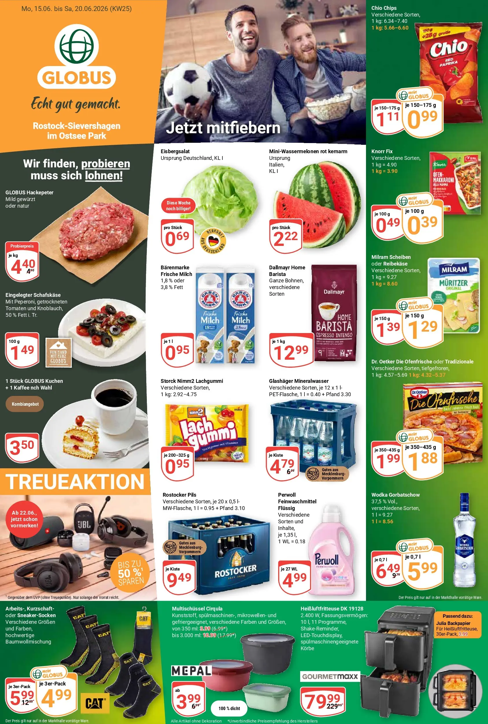 Globus Prospekt Lambrechtshagen (ab 15.06.2026) » Angebote online | Seite: 1 | Produkte: Milch, Perwoll, Mineralwasser, Dallmayr