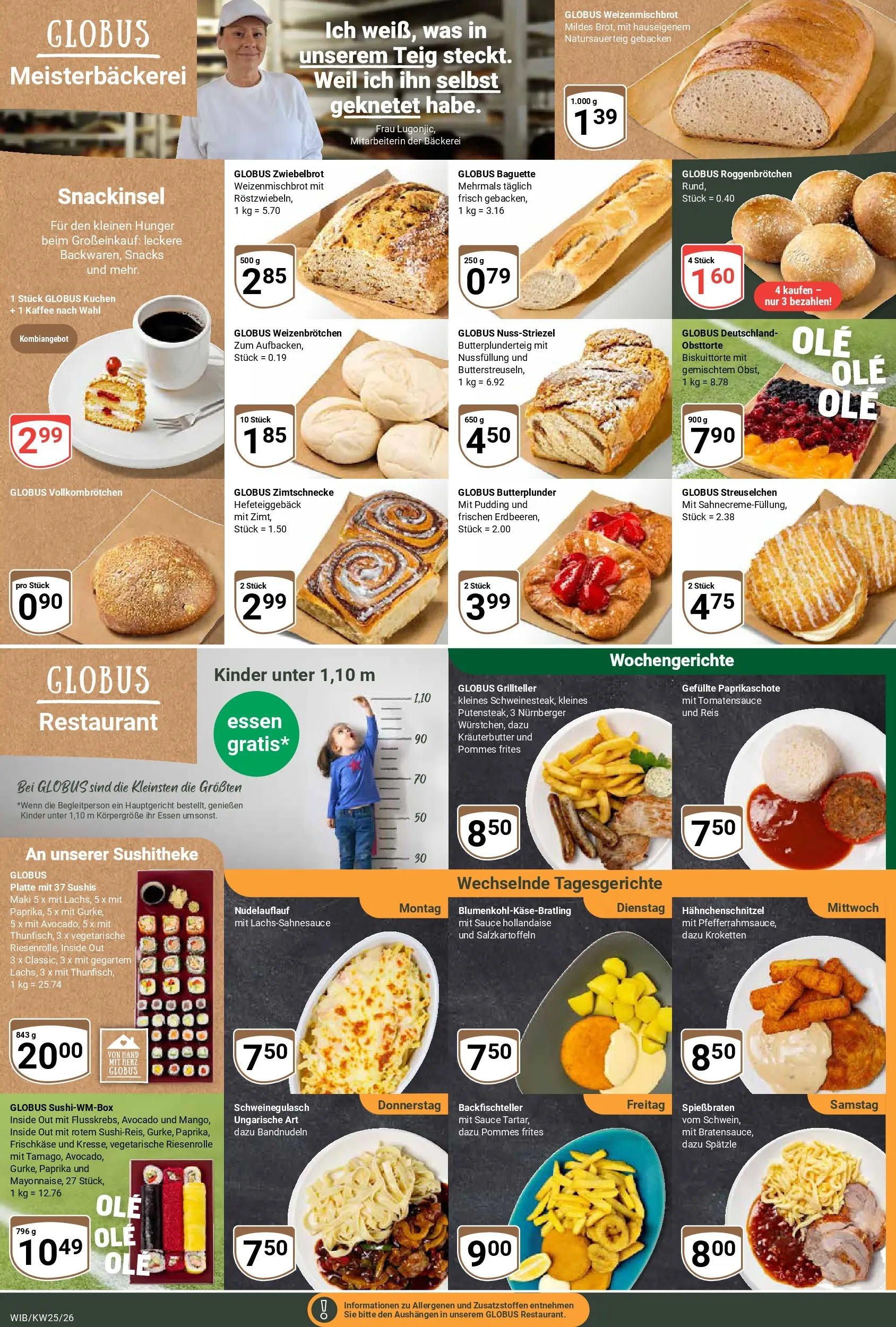 Globus Prospekt Wiesbaden-Nordenstadt (ab 15.06.2026) » Angebote online | Seite: 12 | Produkte: Schweinegulasch, Baguette, Kräuterbutter, Kuchen