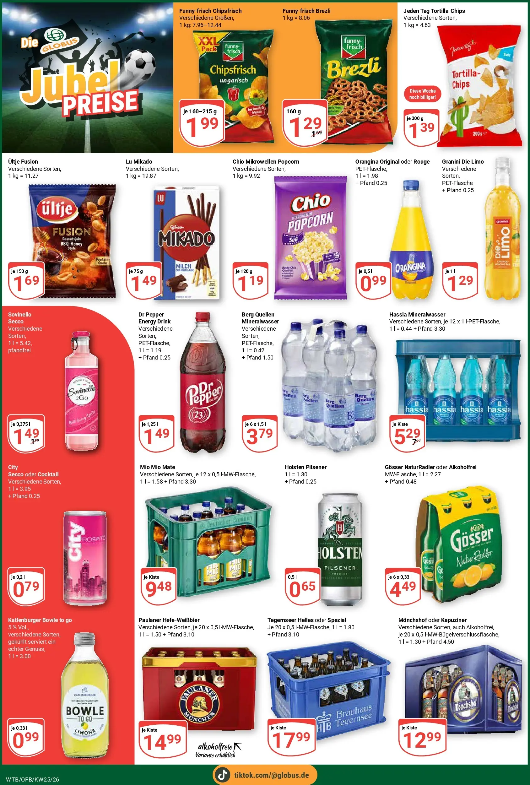 Globus Prospekt Wächtersbach (ab 15.06.2026) » Angebote online | Seite: 8 | Produkte: Monchshof, Funny frisch, Mio mio mate, Granini die limo