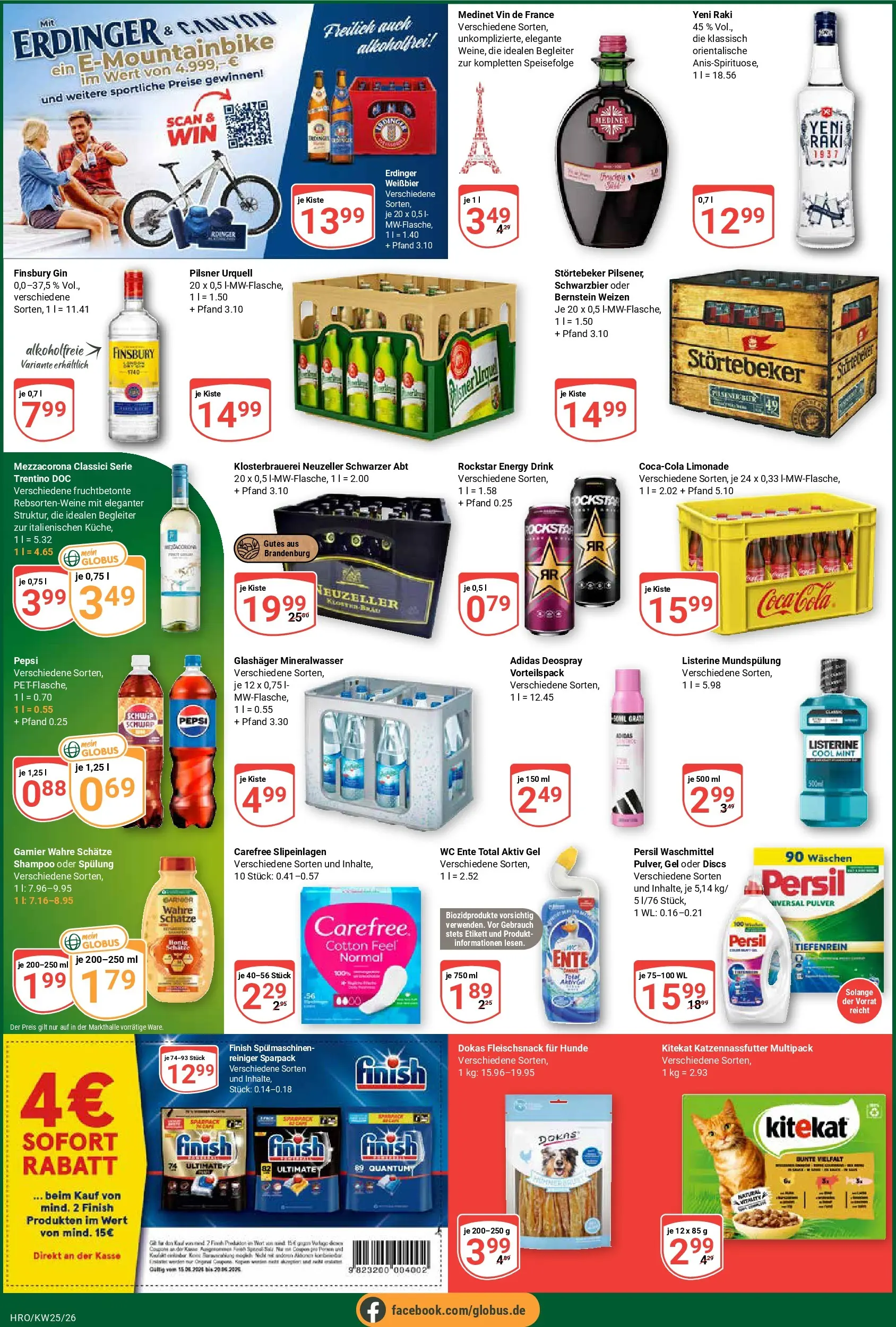 Globus Prospekt Rostock (ab 15.06.2026) » Angebote online | Seite: 3 | Produkte: Rockstar energy, Energy, Pepsi, Persil