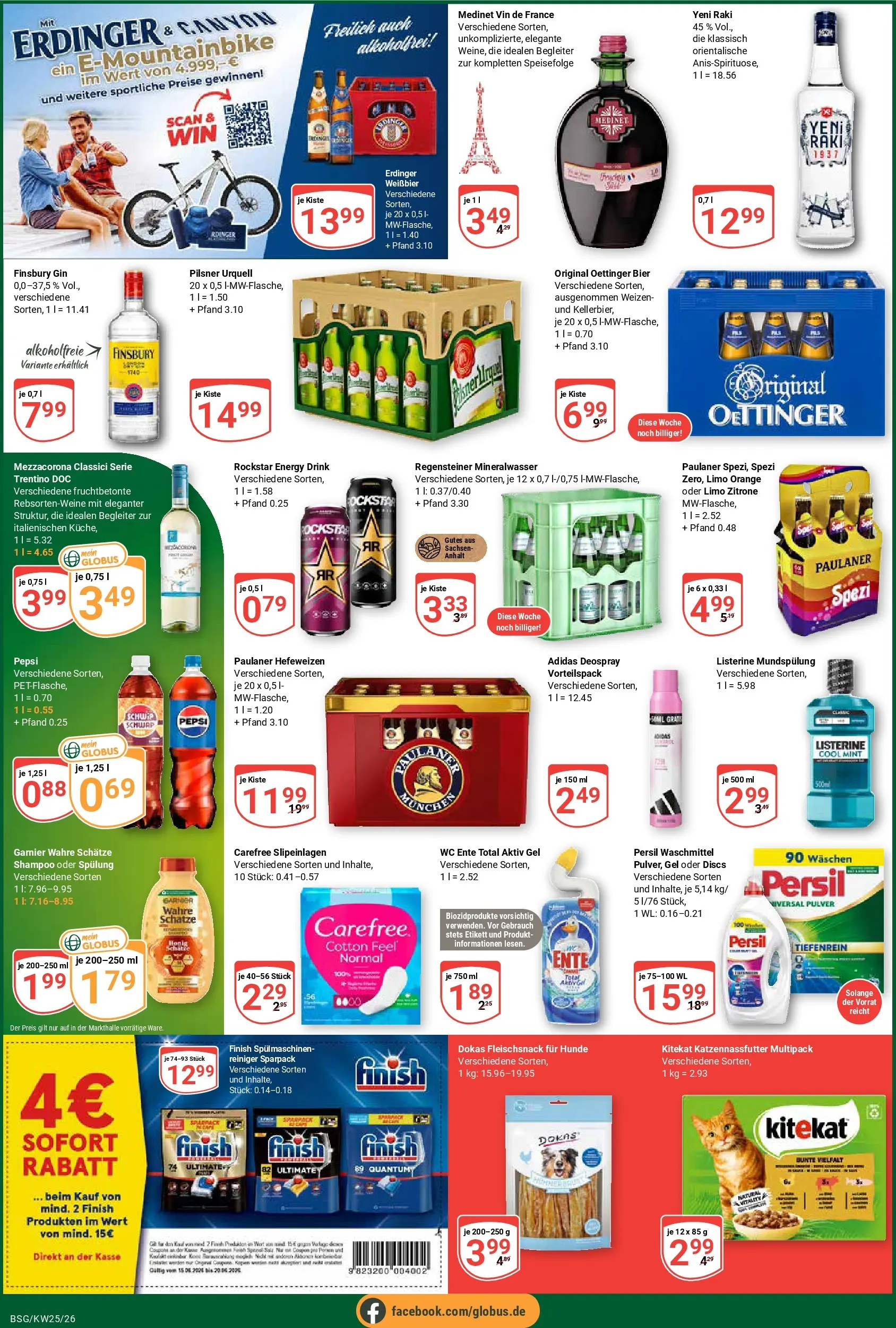 Globus Prospekt Braunschweig (ab 15.06.2026) » Angebote online | Seite: 3 | Produkte: Shampoo, Mineralwasser, Pilsner urquell, Paulaner