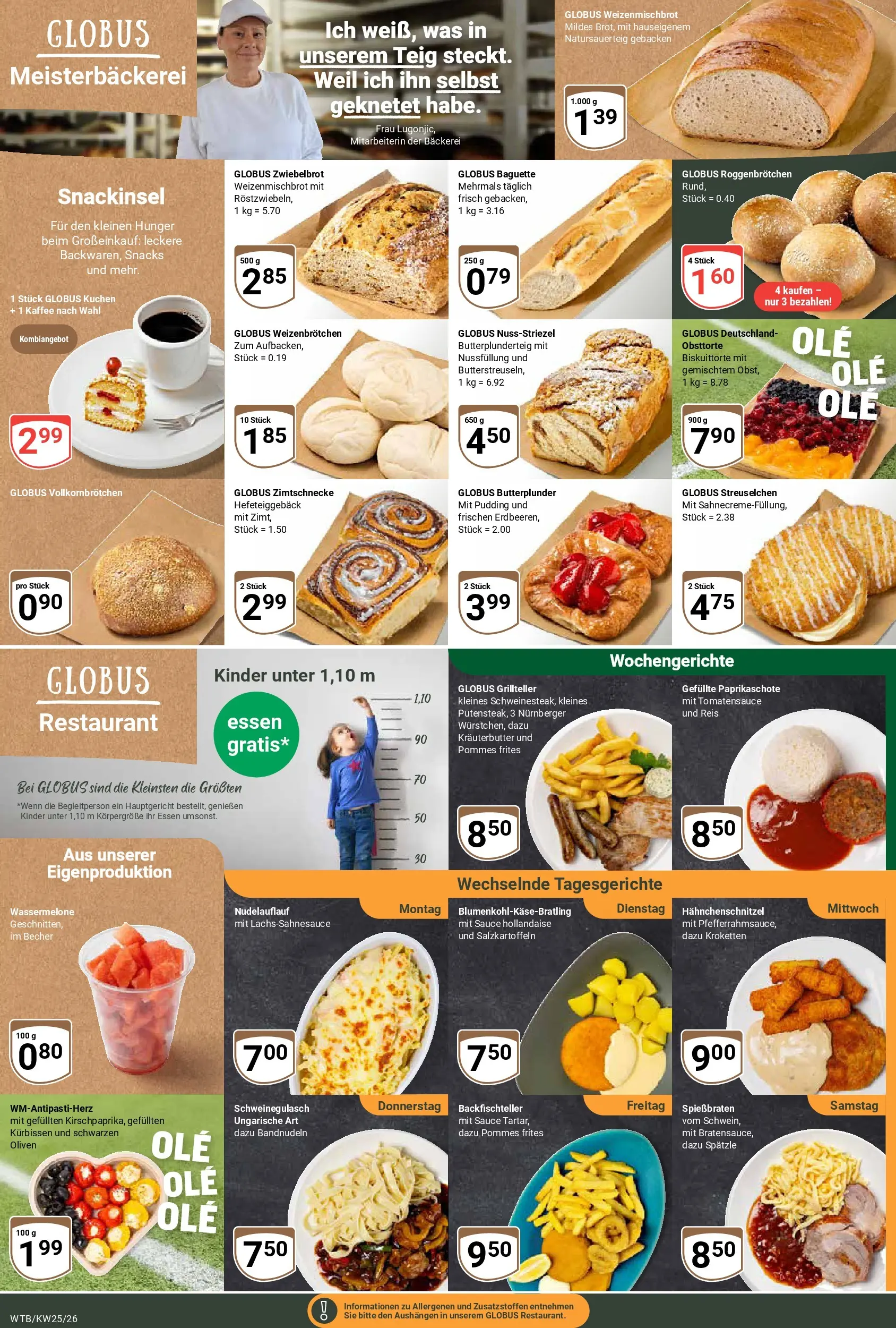 Globus Prospekt Wächtersbach (ab 15.06.2026) » Angebote online | Seite: 12 | Produkte: Schweinegulasch, Bäckerei, Kaffee, Pommes
