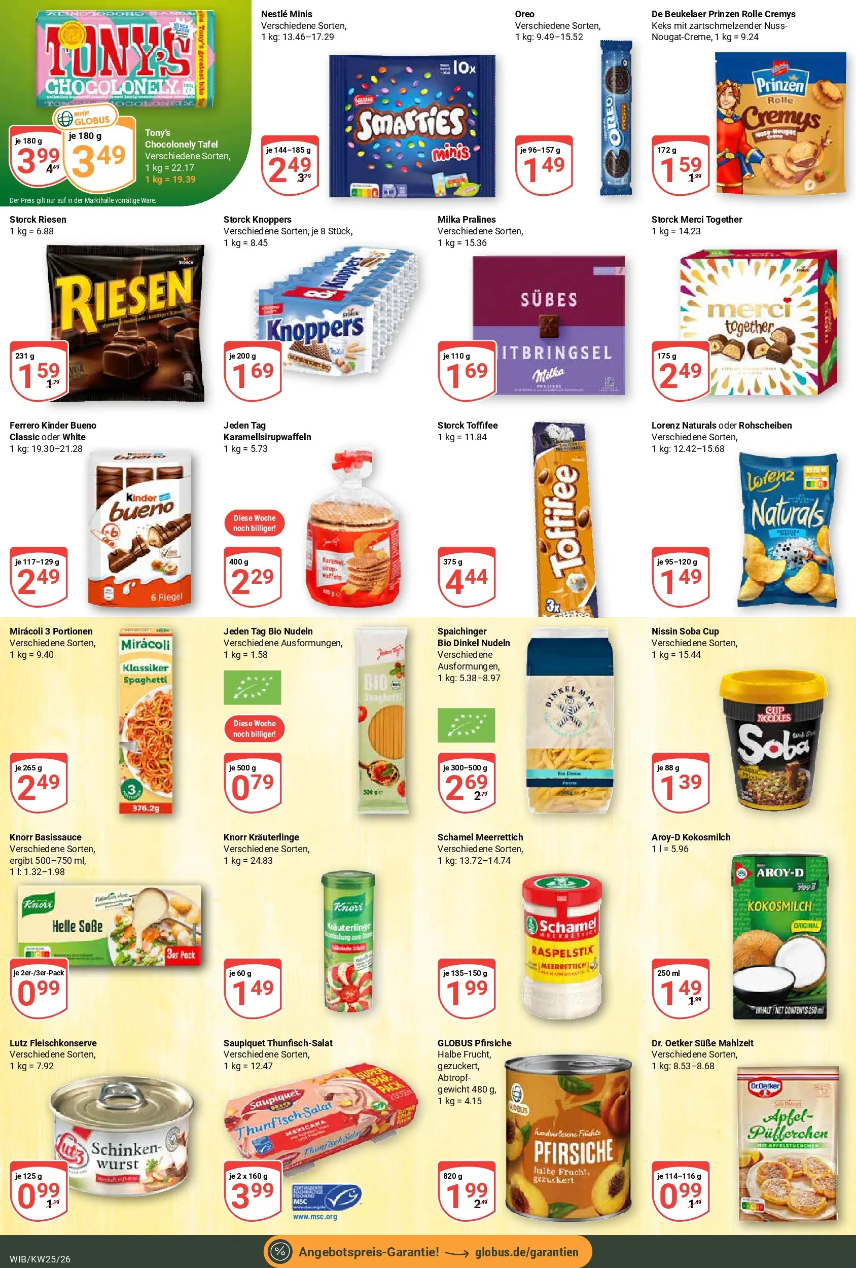 Globus Prospekt Wiesbaden-Nordenstadt (ab 15.06.2026) » Angebote online | Seite: 18 | Produkte: Thunfisch, Äpfel, Soße, Wurst