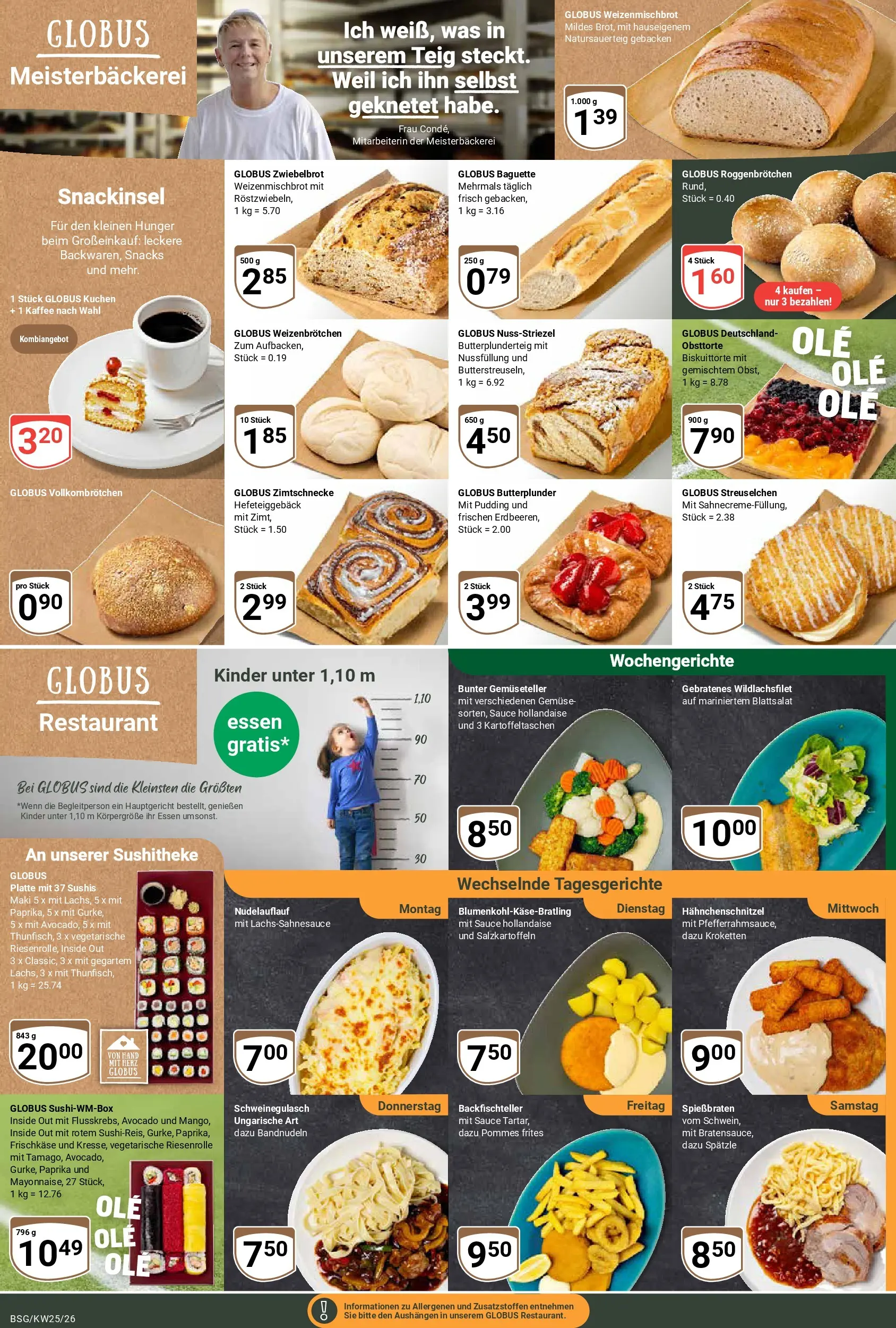 Globus Prospekt Braunschweig (ab 15.06.2026) » Angebote online | Seite: 8 | Produkte: Kaffee, Baguette, Pommes frites, Pudding