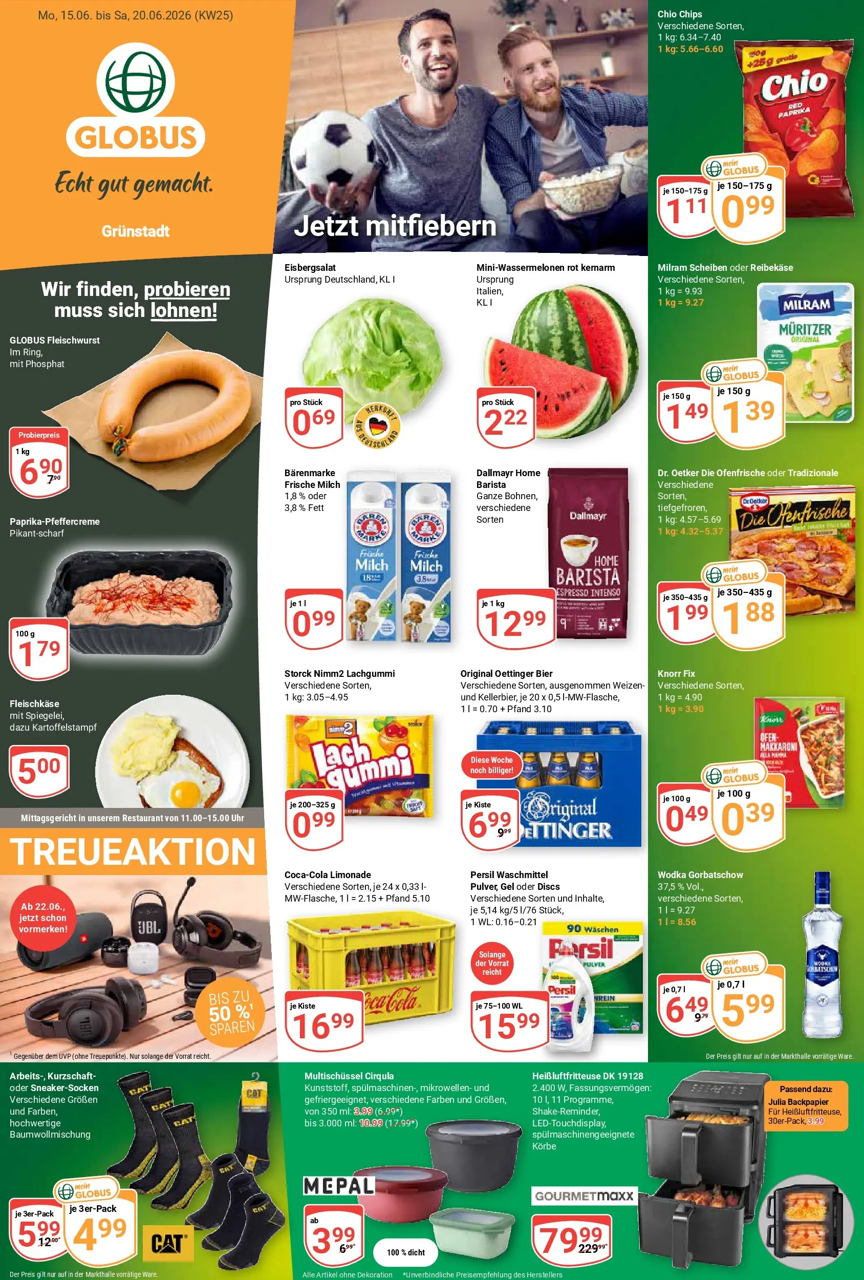 Globus Prospekt Grünstadt (ab 14.06.2026) » Angebote online | Seite: 5 | Produkte: Ofenfrische, Paprika, Wodka gorbatschow, Wodka