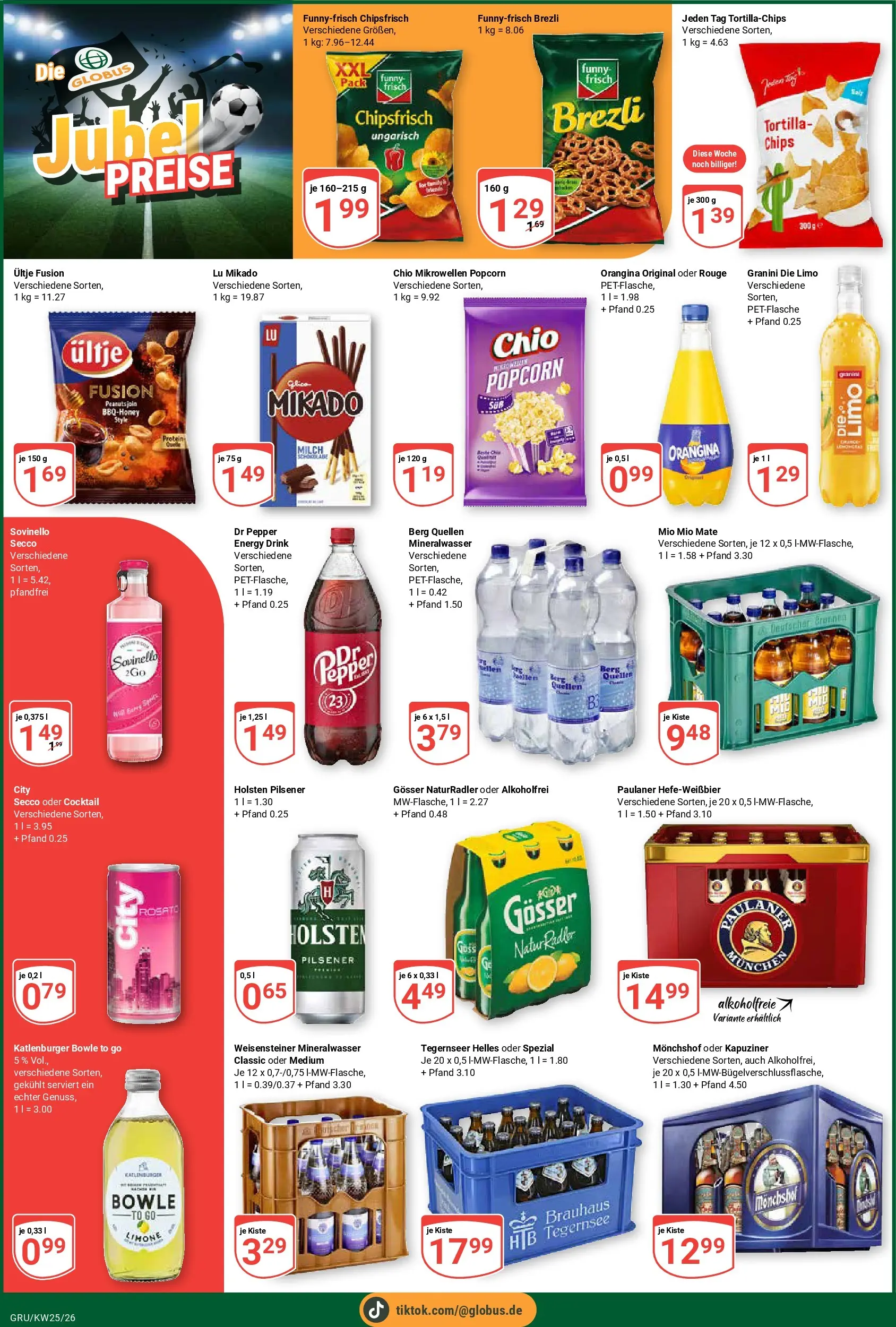 Globus Prospekt Grünstadt (ab 14.06.2026) » Angebote online | Seite: 8 | Produkte: Milch, Funny frisch, Rouge, Paulaner