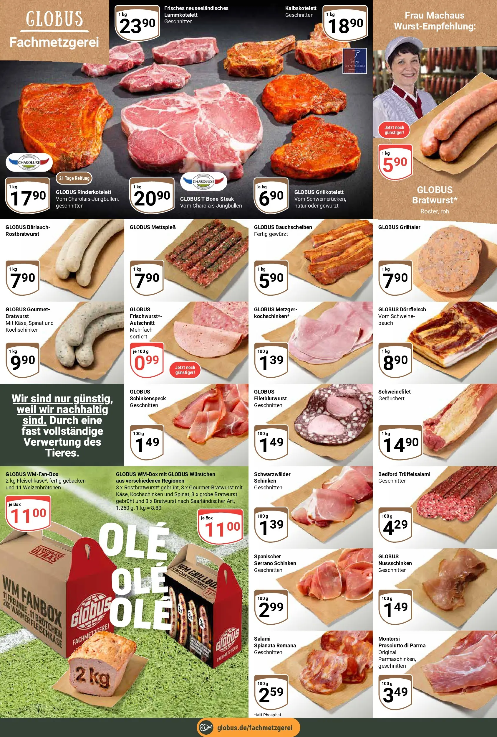 Globus Prospekt Halle (saale) (ab 15.06.2026) » Angebote online | Seite: 7 | Produkte: Käse, Bratwurst, Serrano schinken, Schinken