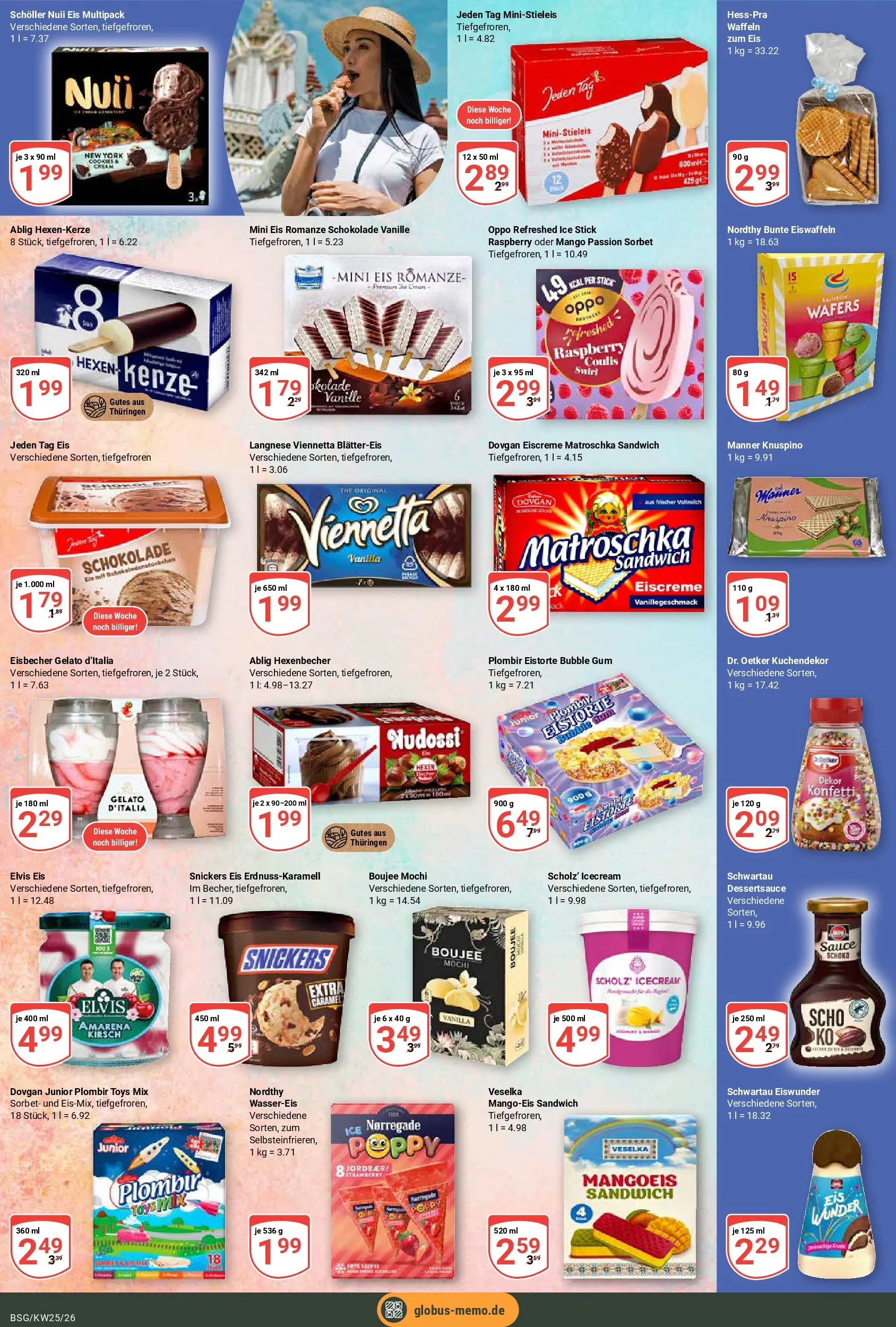 Globus Prospekt Braunschweig (ab 15.06.2026) » Angebote online | Seite: 16 | Produkte: Nuii eis, Schokolade, Mango, Mochi