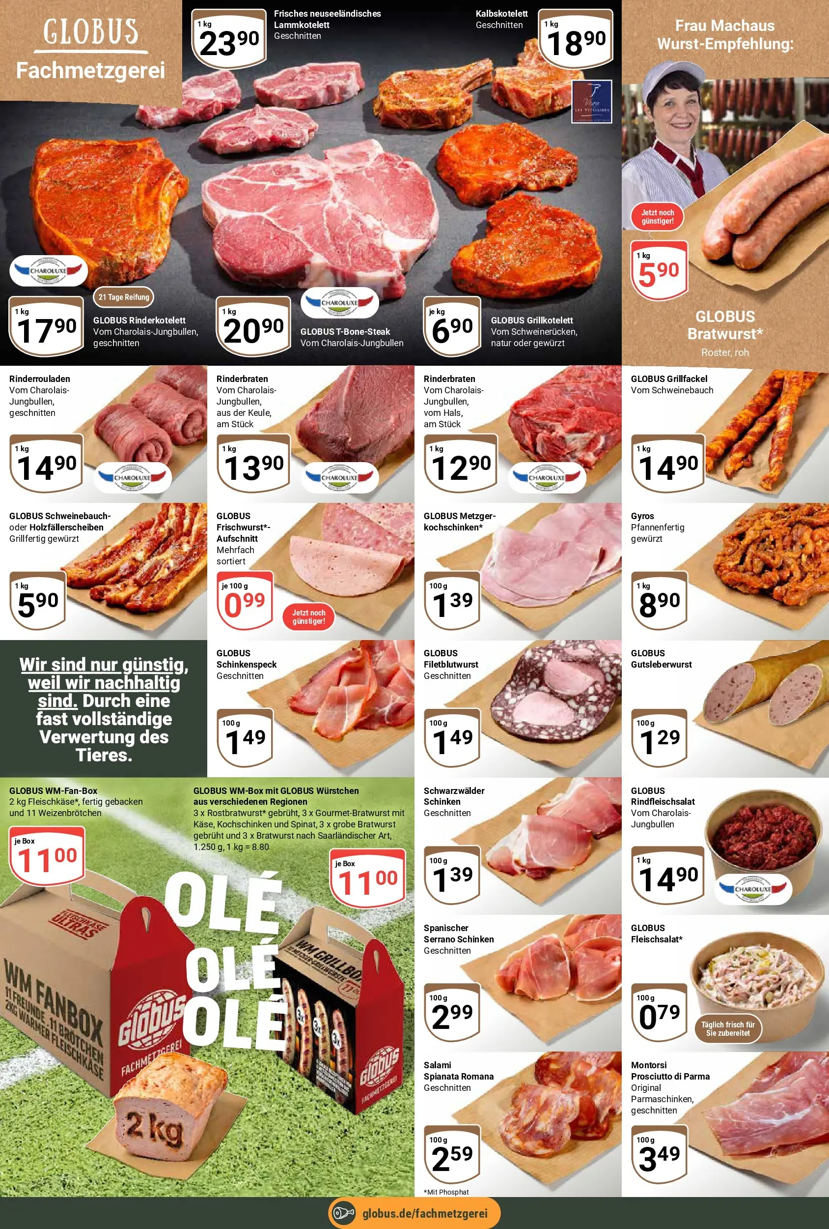 Globus Prospekt Weischlitz (ab 15.06.2026) » Angebote online | Seite: 7 | Produkte: Rinderrouladen, Gyros, Salami, Serrano schinken