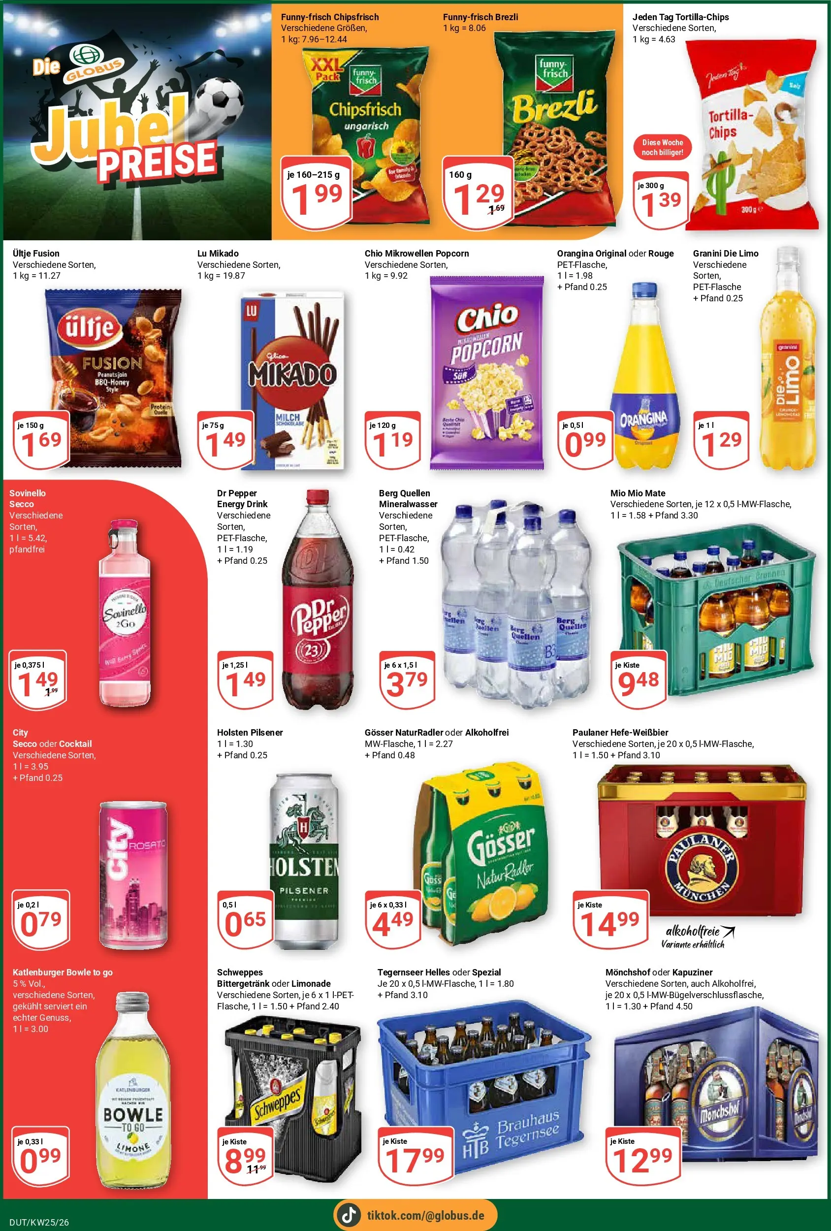 Globus Prospekt Wetzlar-Dutenhofen (ab 15.06.2026) » Angebote online | Seite: 8 | Produkte: Energy, Funny frisch, Mio mio mate, Paulaner