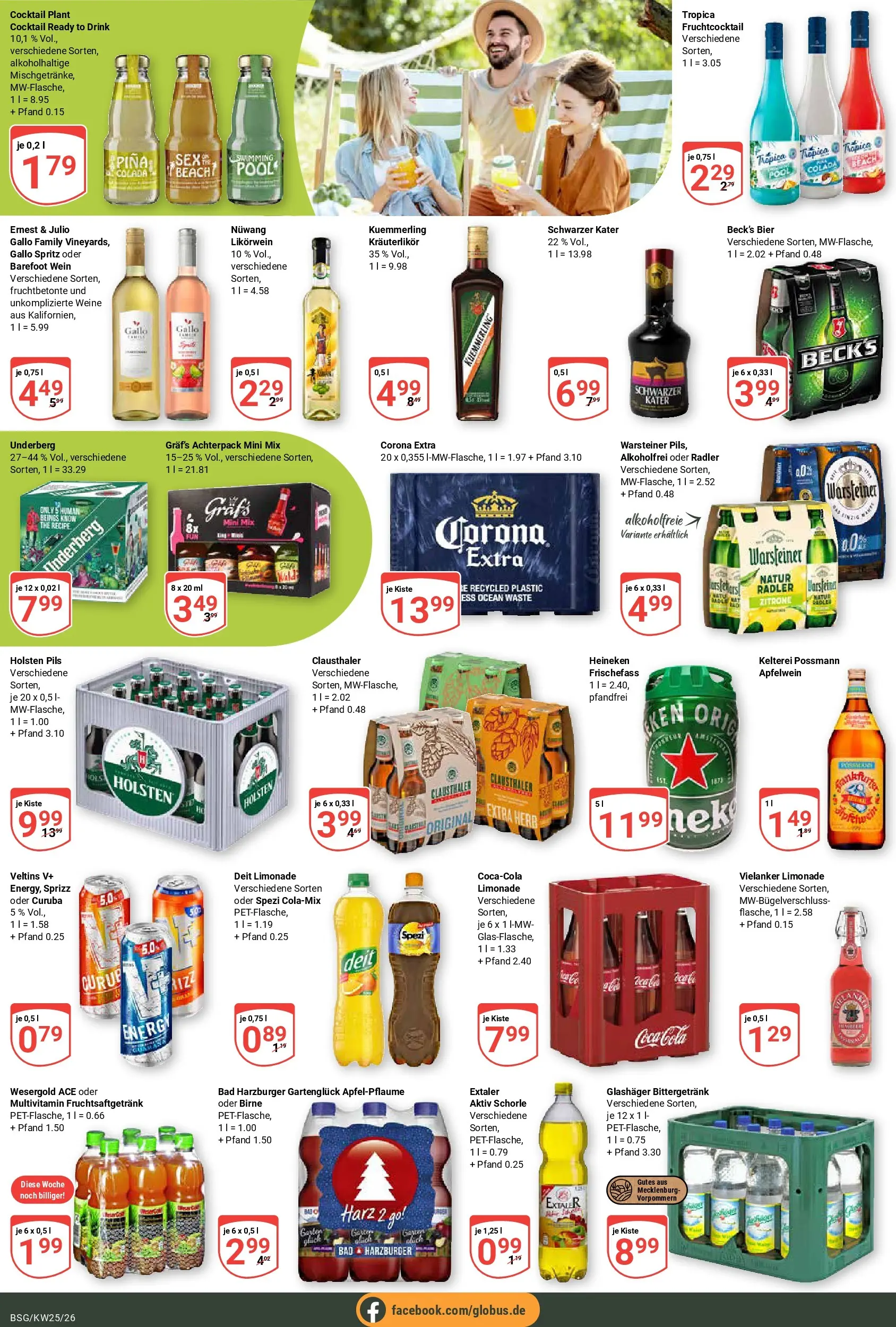 Globus Prospekt Braunschweig (ab 15.06.2026) » Angebote online | Seite: 21 | Produkte: Limonade, Holsten, Radler, Veltins