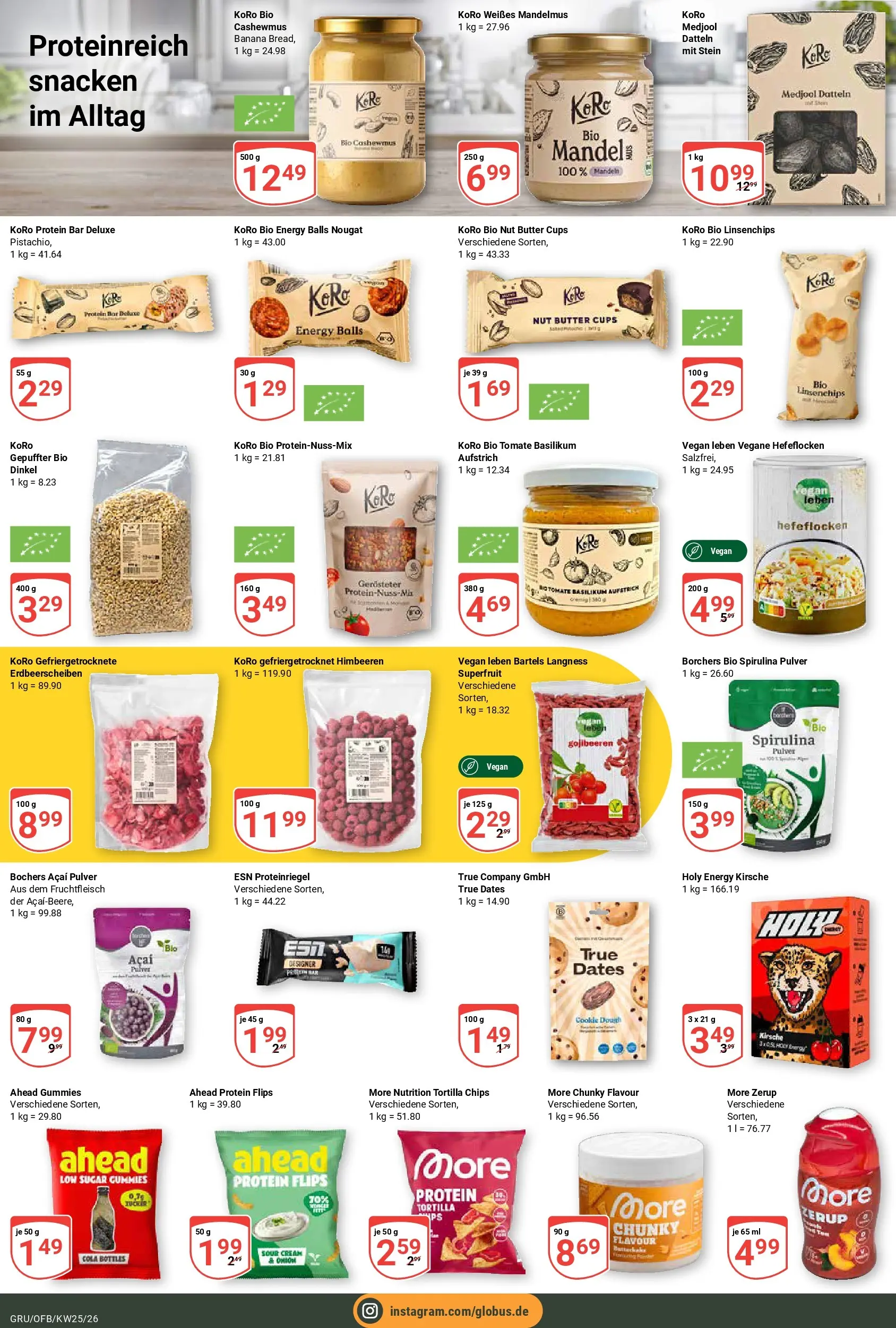 Globus Prospekt Grünstadt (ab 14.06.2026) » Angebote online | Seite: 23 | Produkte: Himbeeren, Energy, Butter, Chips