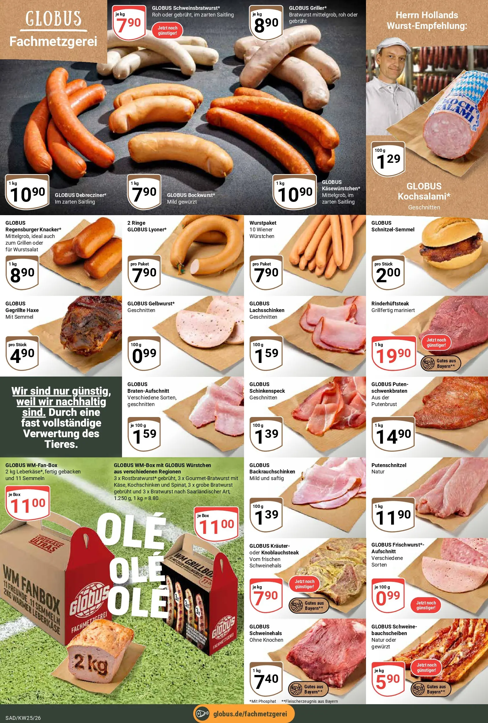 Globus Prospekt Schwandorf (ab 15.06.2026) » Angebote online | Seite: 9 | Produkte: Box, Bratwurst, Putenschnitzel, Leberkase