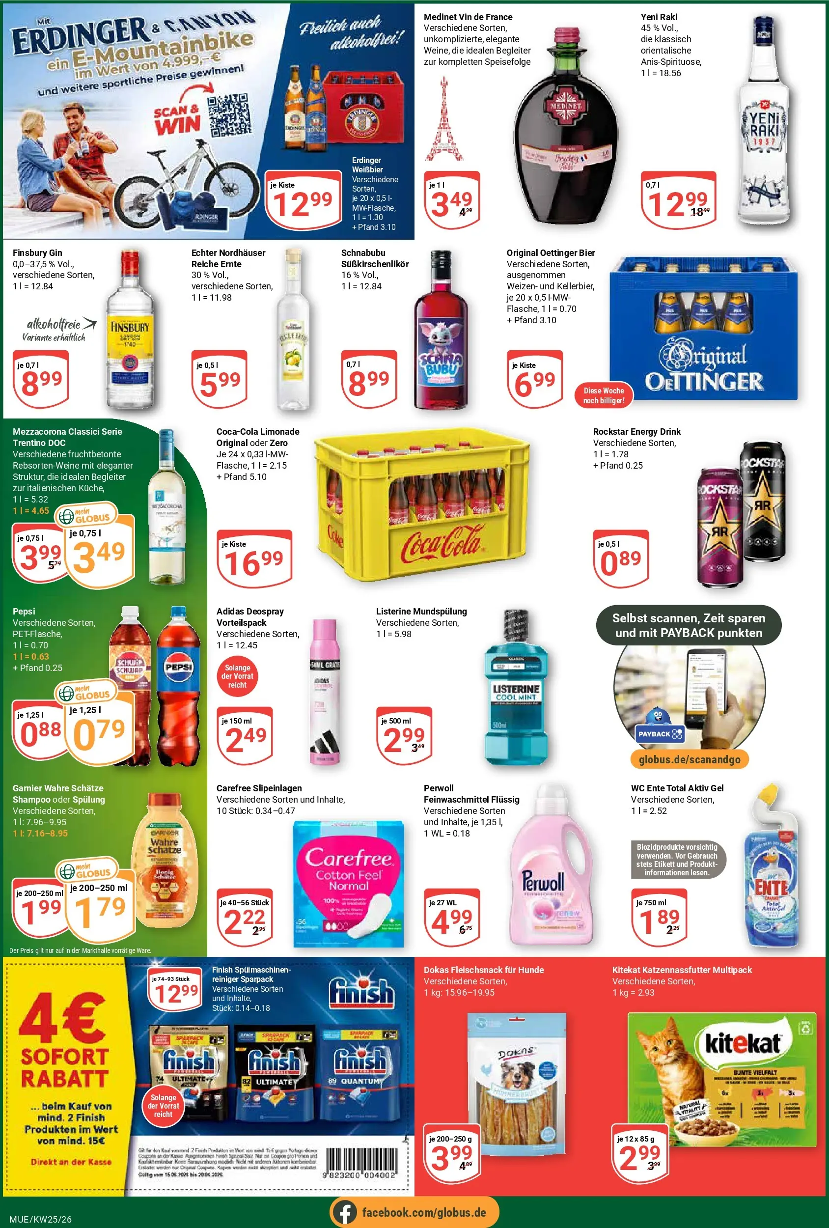 Globus Prospekt Mühldorf (ab 15.06.2026) » Angebote online | Seite: 5 | Produkte: Limonade, Deospray, Gin, Listerine