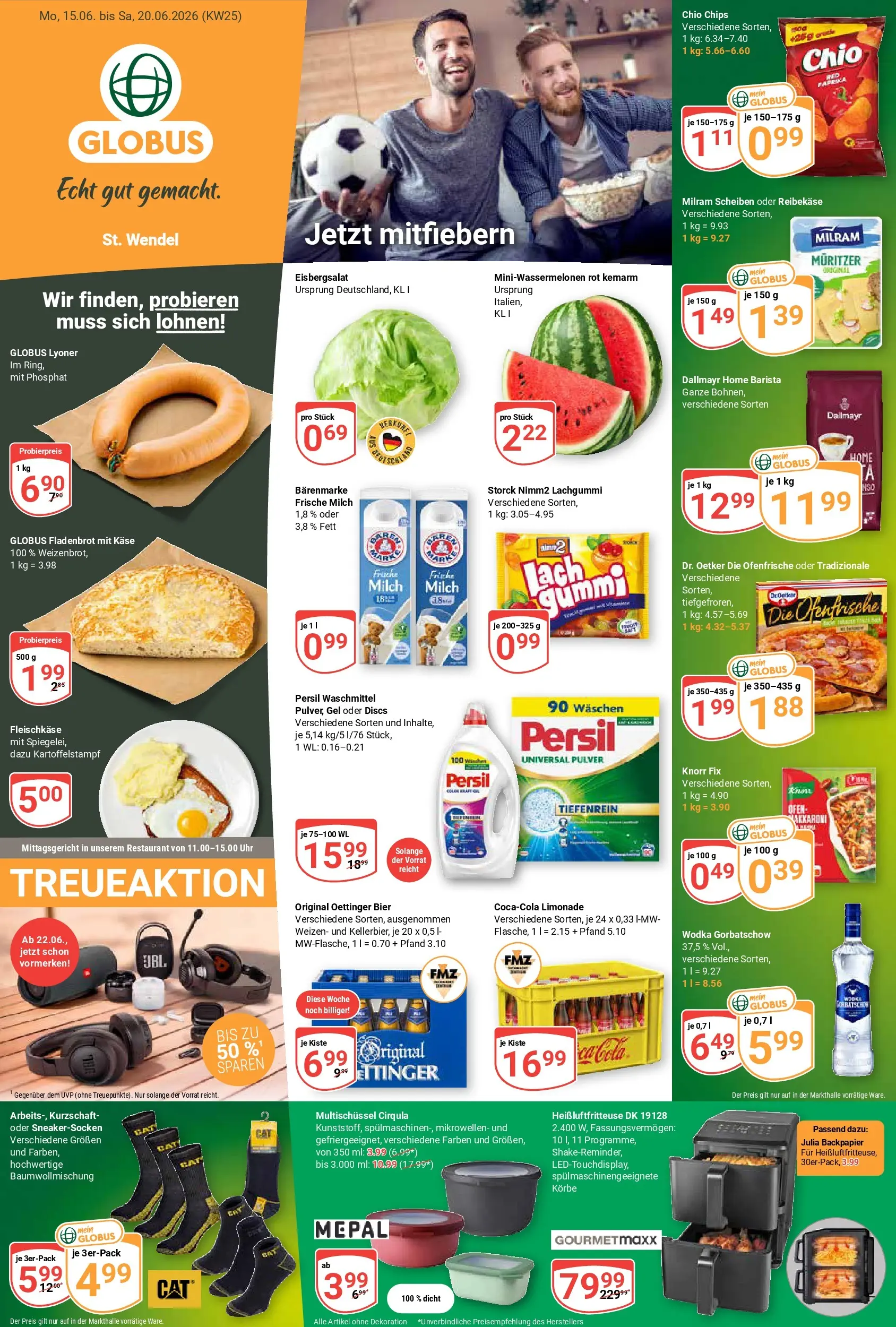 Globus Prospekt St. Wendel (ab 14.06.2026) » Angebote online | Seite: 5 | Produkte: Knorr fix, Oettinger, Ofenfrische, Waschmittel