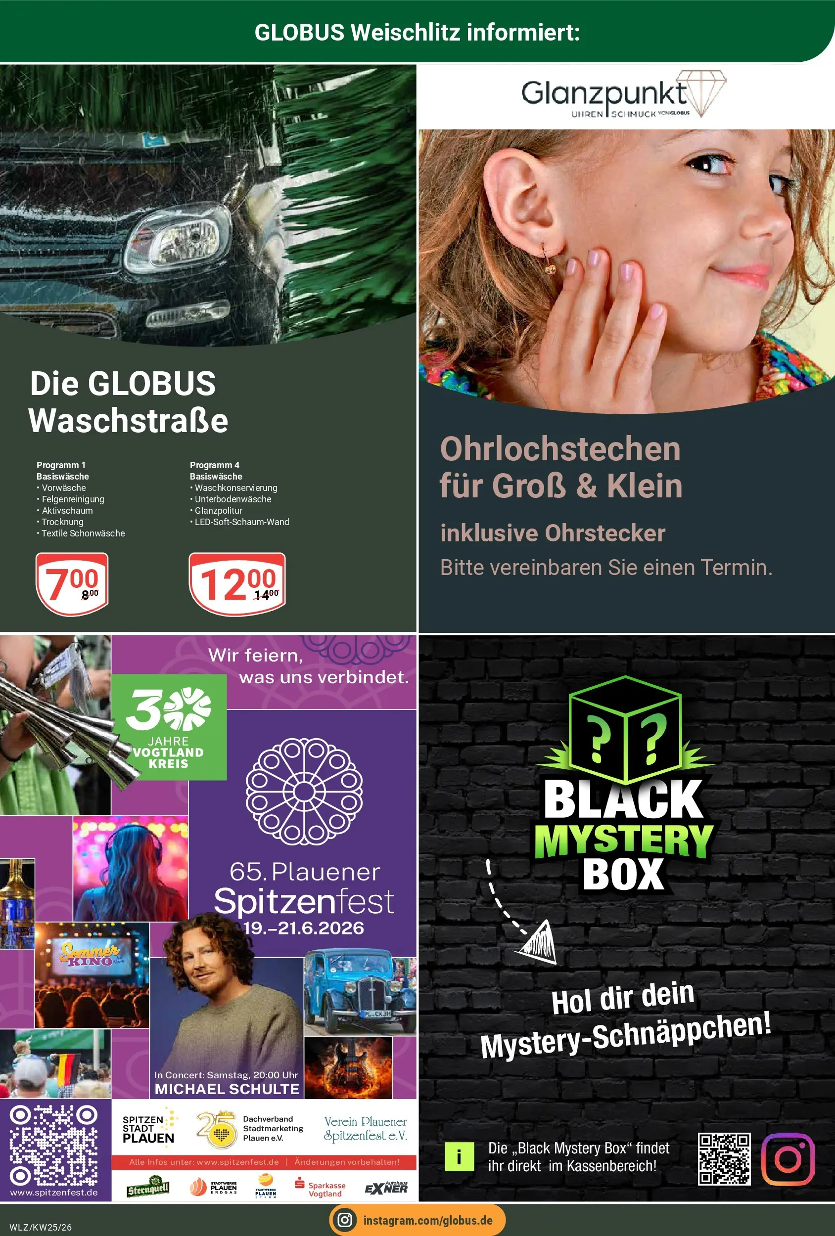 Globus Prospekt Weischlitz (ab 15.06.2026) » Angebote online | Seite: 22 | Produkte: Box, Uhr