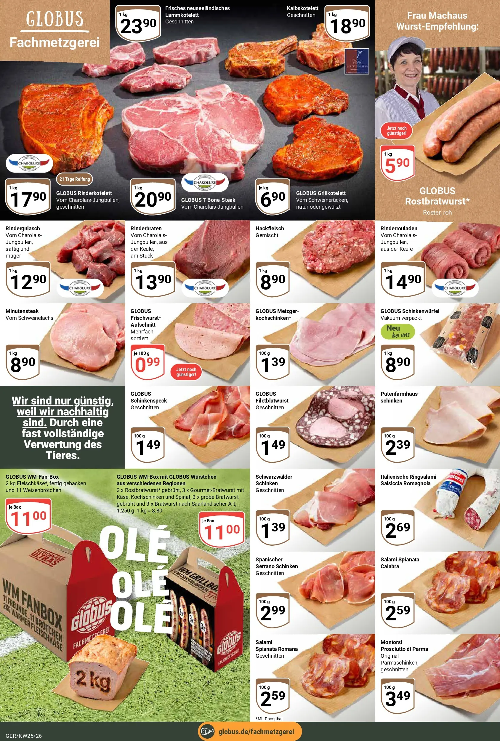 Globus Prospekt Gera (ab 15.06.2026) » Angebote online | Seite: 7 | Produkte: Rinderrouladen, Rindergulasch, Box, Hackfleisch