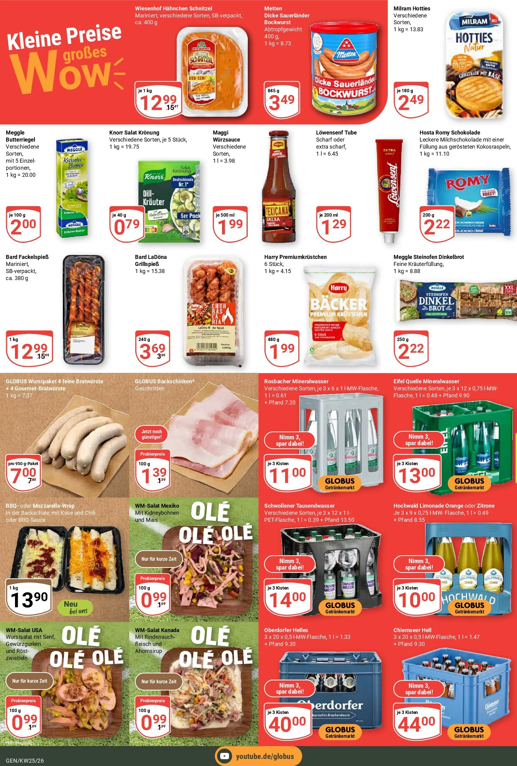 Globus Prospekt Gensingen (ab 15.06.2026) » Angebote online | Seite: 9 | Produkte: Hahnchen, Schokolade, Zitrone, Brot