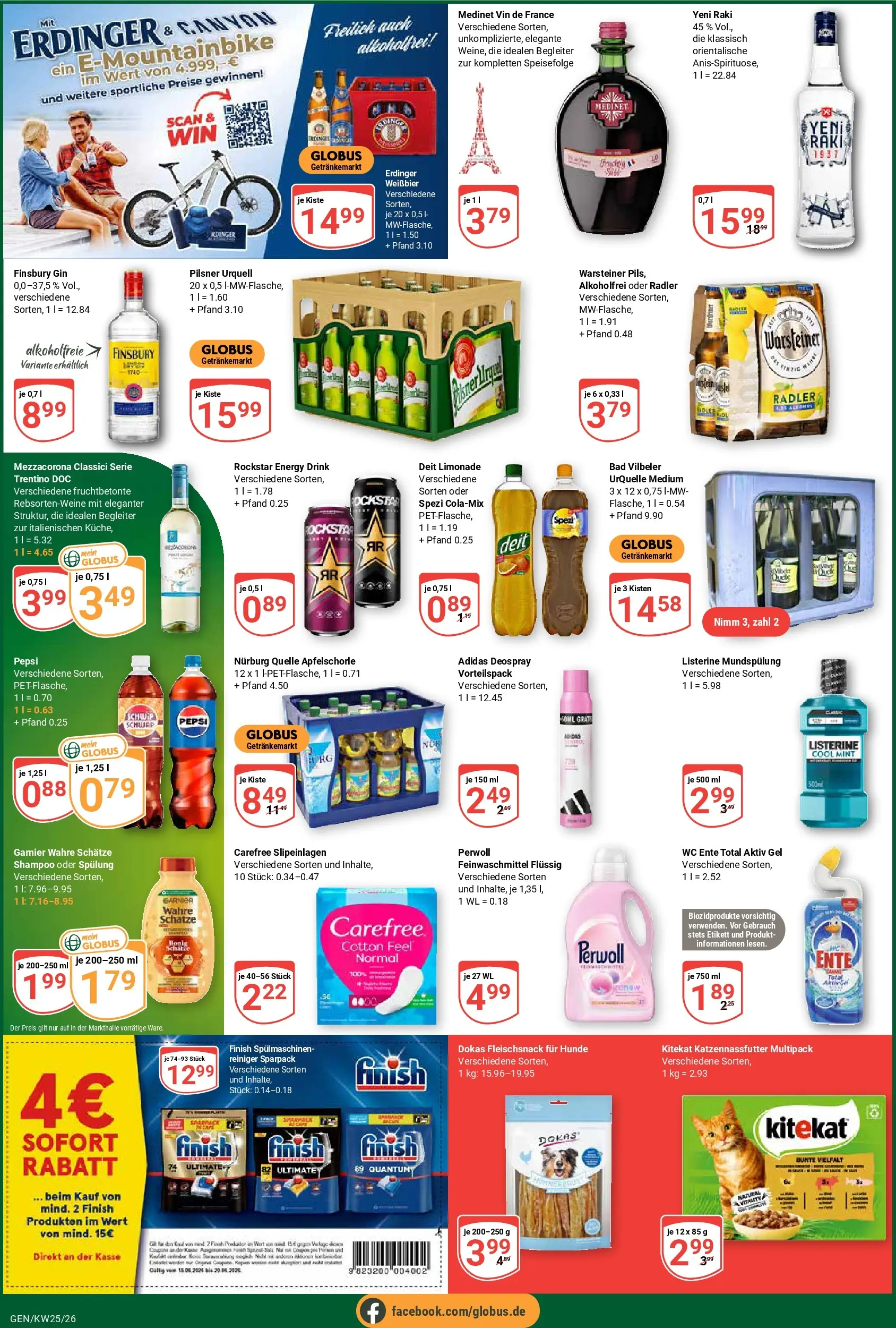 Globus Prospekt Gensingen (ab 15.06.2026) » Angebote online | Seite: 10 | Produkte: Rockstar energy, Rockstar, Perwoll, Shampoo