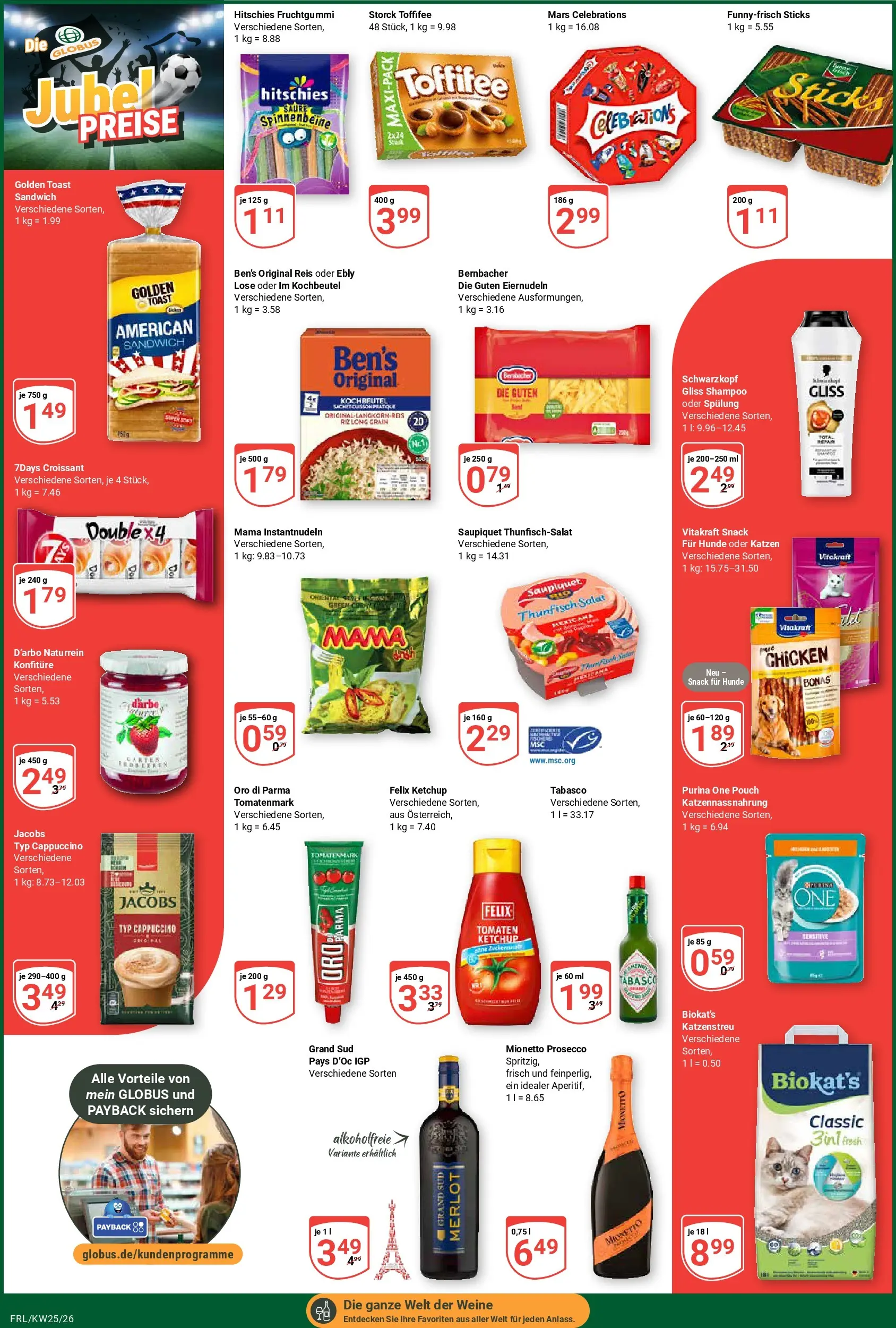 Globus Prospekt Freilassing (ab 15.06.2026) » Angebote online | Seite: 4 | Produkte: Spülung, Mars, Prosecco, Grand sud