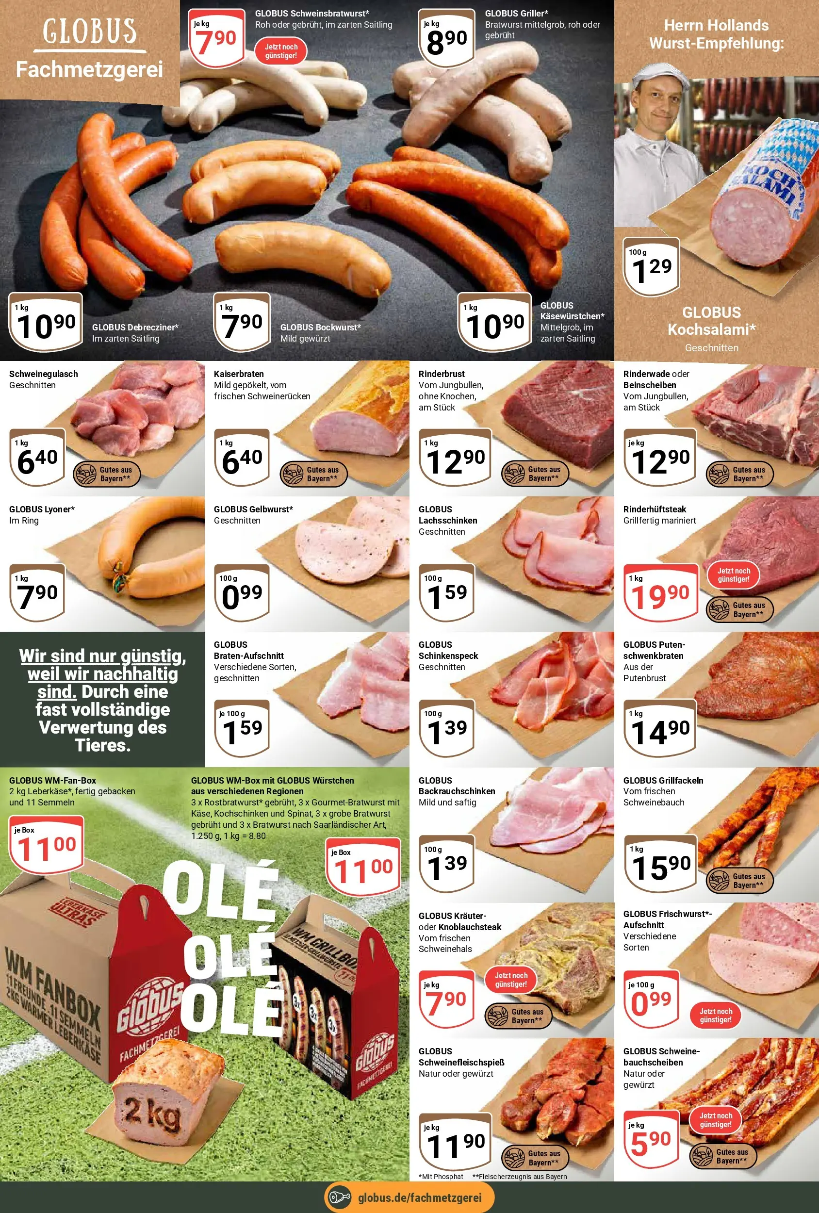 Globus Prospekt Freilassing (ab 15.06.2026) » Angebote online | Seite: 9 | Produkte: Schweinegulasch, Box, Bratwurst, Schweinerucken