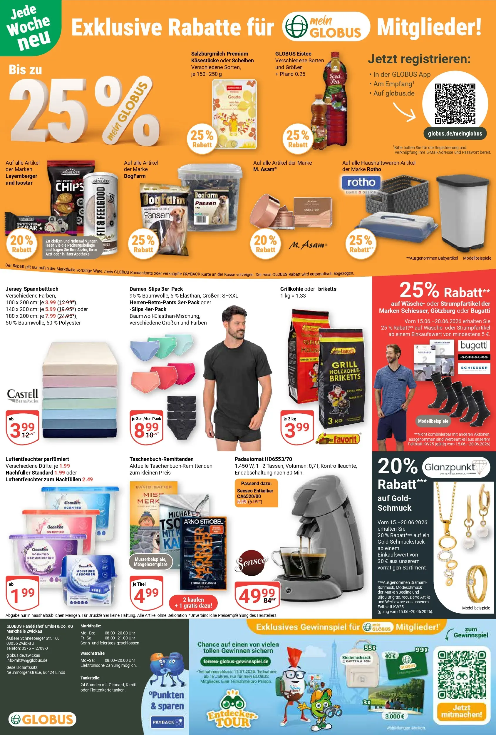 Globus Prospekt Zwickau (ab 15.06.2026) » Angebote online | Seite: 29 | Produkte: Grill, Gouda, Chips, Telefon