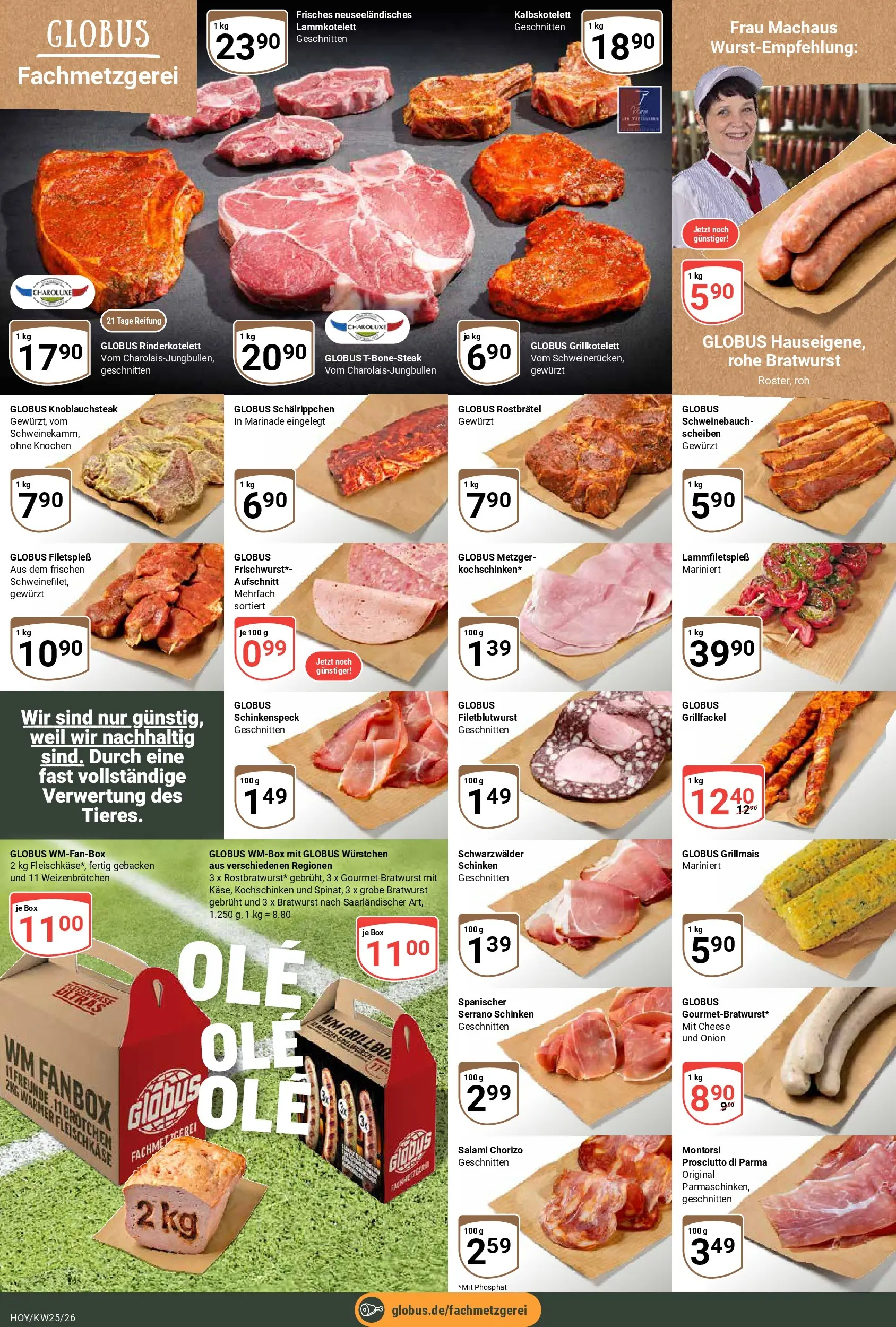 Globus Prospekt Hoyerswerda (ab 15.06.2026) » Angebote online | Seite: 7 | Produkte: Schweinebauch, Box, Bratwurst, Schinken