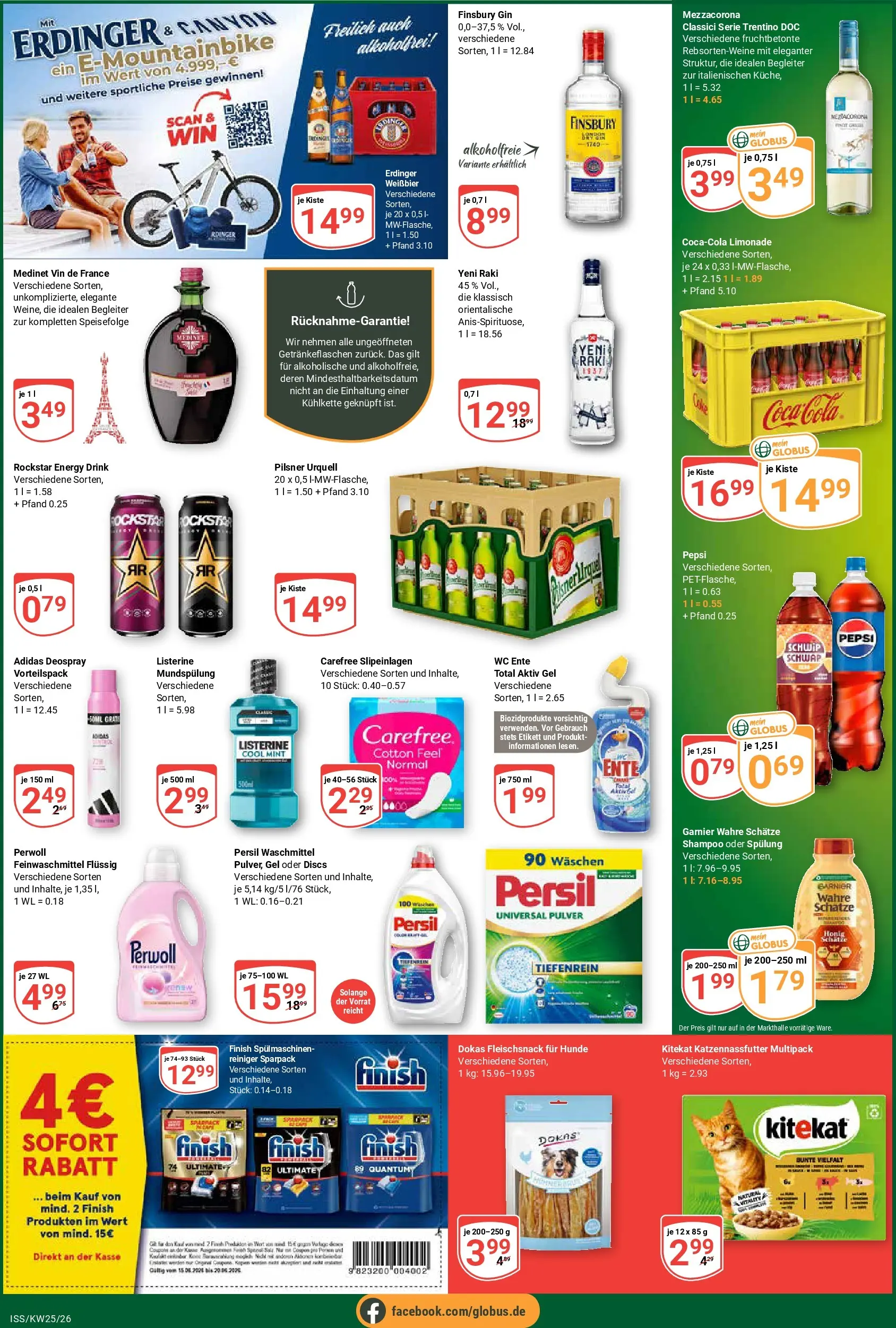 Globus Prospekt Isserstedt (ab 15.06.2026) » Angebote online | Seite: 3 | Produkte: Weißbier, Finish, Pepsi, Listerine