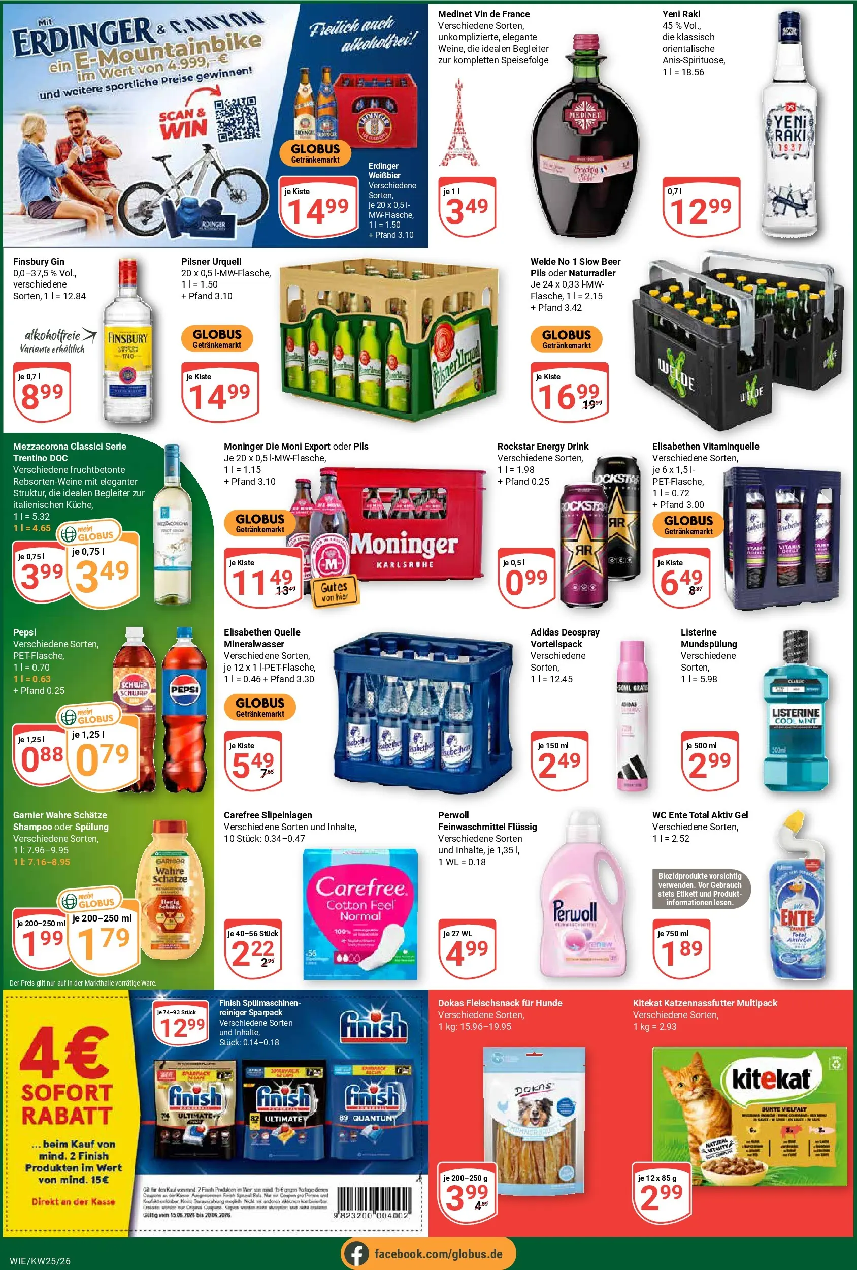 Globus Prospekt Waghäusel (ab 15.06.2026) » Angebote online | Seite: 5 | Produkte: Weißbier, Pilsner urquell, Deospray, Listerine