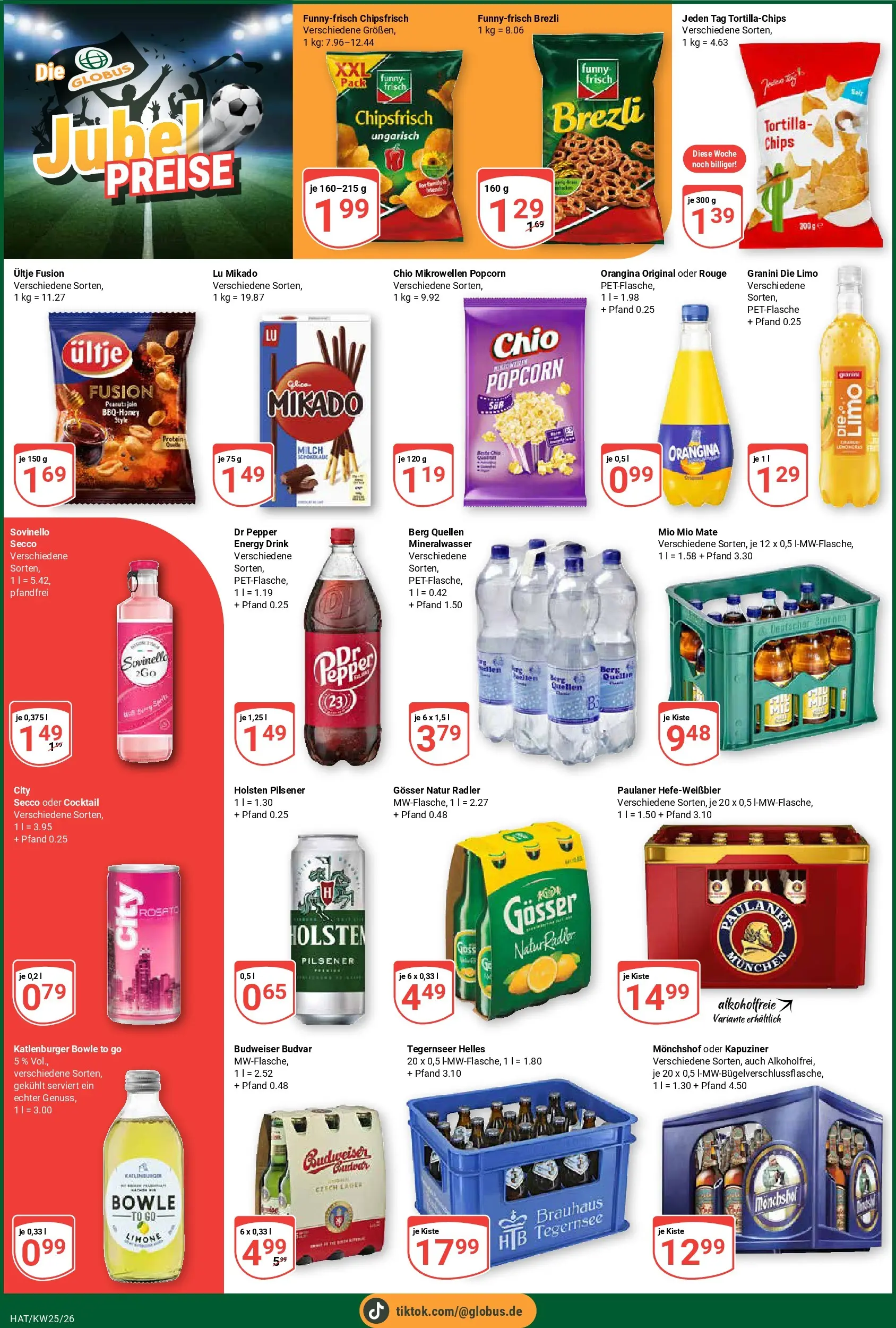 Globus Prospekt Hattersheim (ab 15.06.2026) » Angebote online | Seite: 8 | Produkte: Holsten, Mineralwasser, Granini, Budweiser