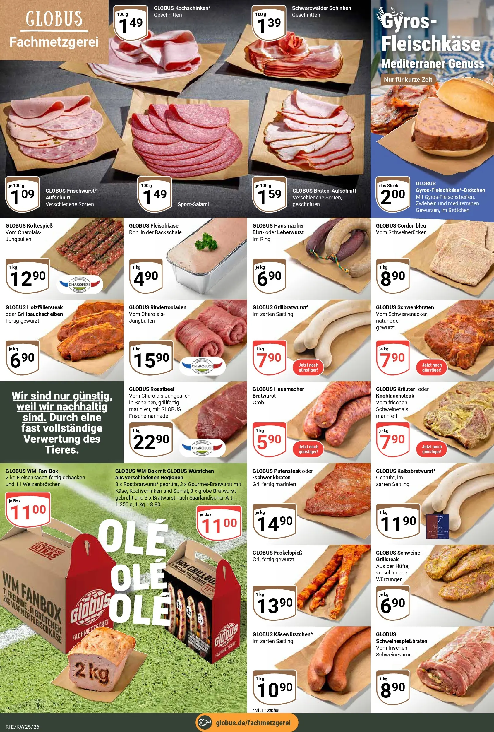Globus Prospekt Bochum-Riemke (ab 15.06.2026) » Angebote online | Seite: 7 | Produkte: Rinderrouladen, Box, Bratwurst, Roastbeef