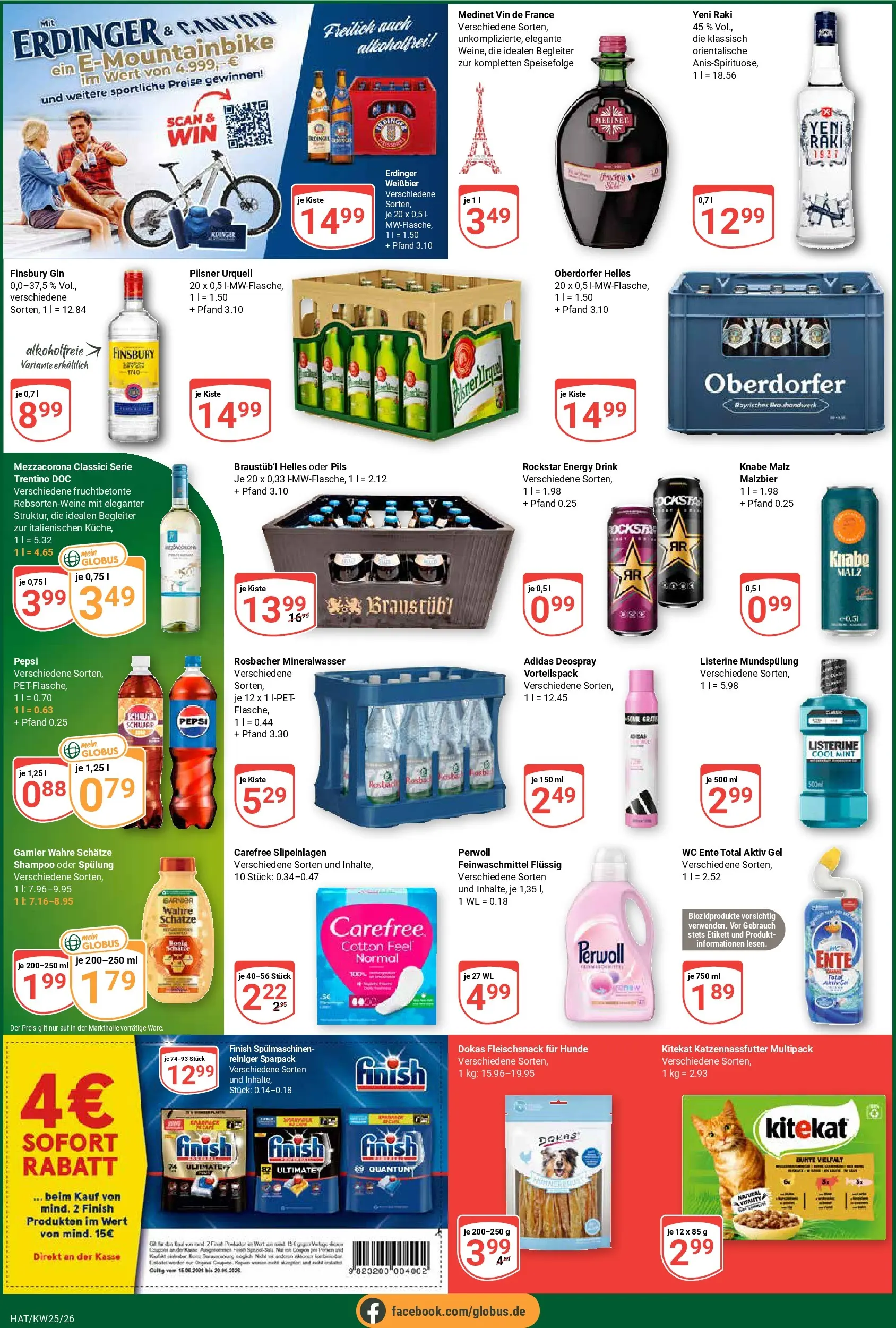 Globus Prospekt Hattersheim (ab 15.06.2026) » Angebote online | Seite: 9 | Produkte: Rockstar energy, Rockstar, Pils, Finish
