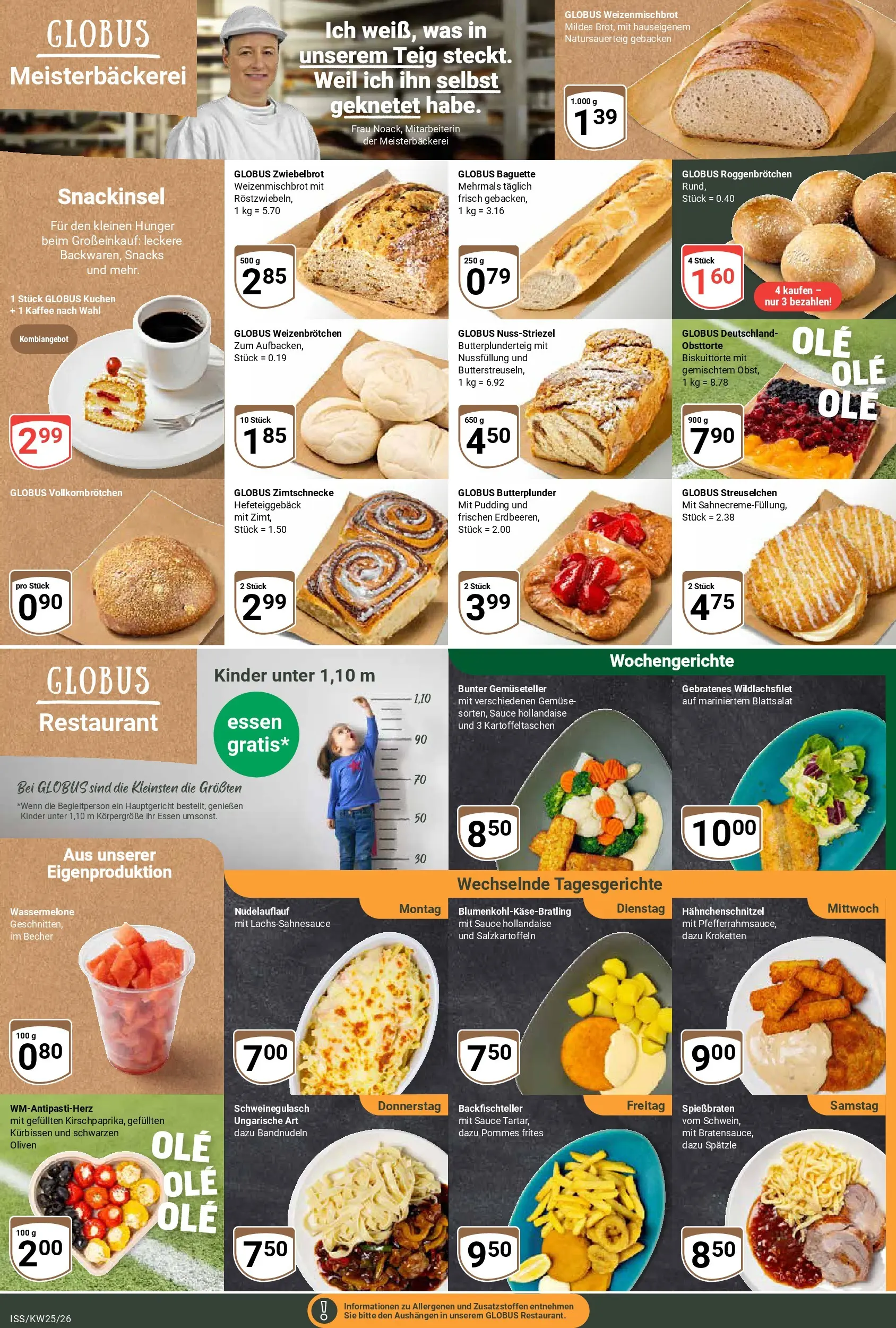 Globus Prospekt Isserstedt (ab 15.06.2026) » Angebote online | Seite: 6 | Produkte: Schweinegulasch, Pommes frites, Pudding, Kuchen