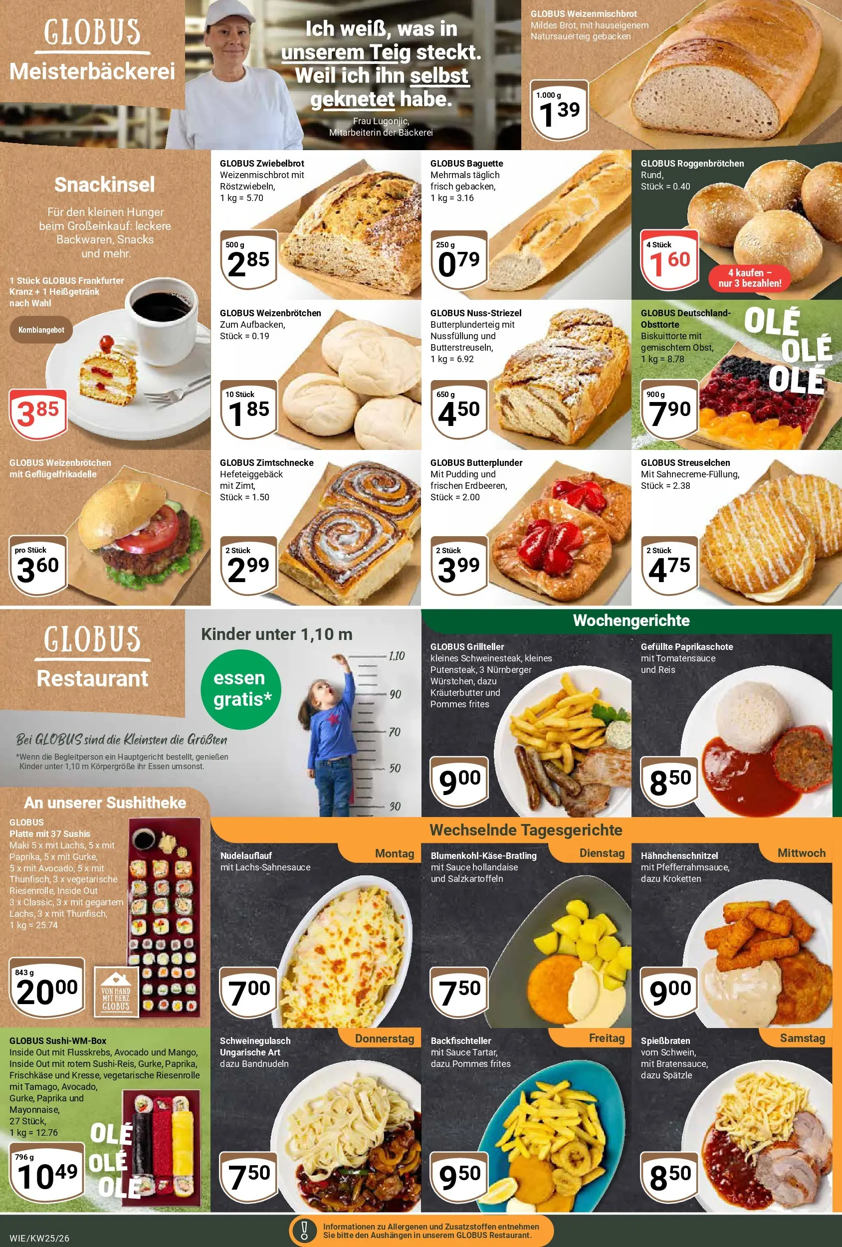 Globus Prospekt Waghäusel (ab 15.06.2026) » Angebote online | Seite: 8 | Produkte: Schweinegulasch, Bäckerei, Baguette, Avocado