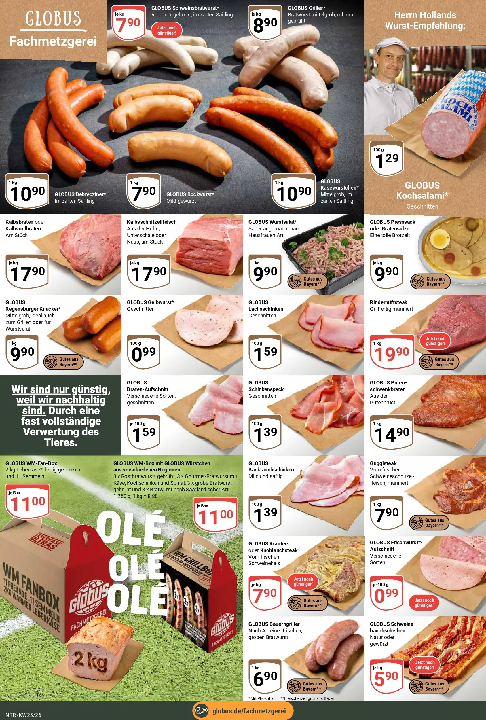 Globus Prospekt Neutraubling (ab 15.06.2026) » Angebote online | Seite: 9 | Produkte: Box, Bratwurst, Leberkase