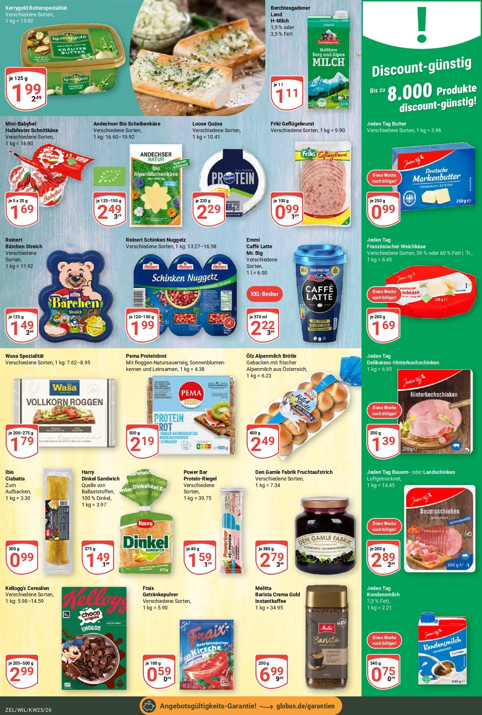 Globus Prospekt Wittlich (ab 15.06.2026) » Angebote online | Seite: 17 | Produkte: Melitta, Milch, Butter, Kellogg's