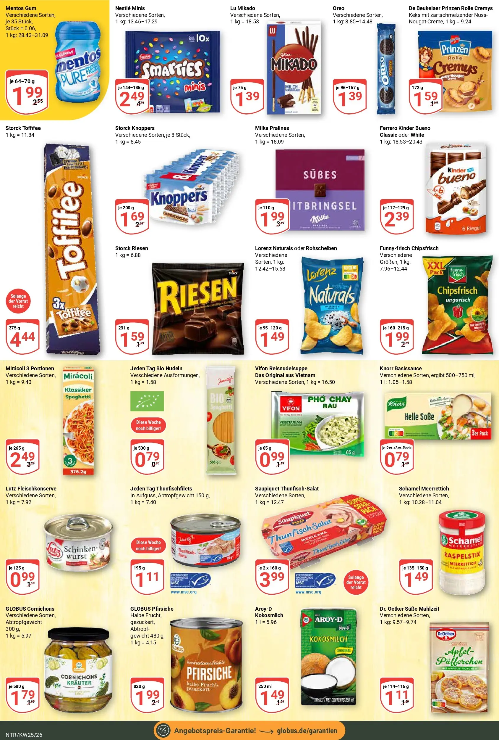 Globus Prospekt Neutraubling (ab 15.06.2026) » Angebote online | Seite: 14 | Produkte: Milch, Kinder bueno, Soße, Schinken