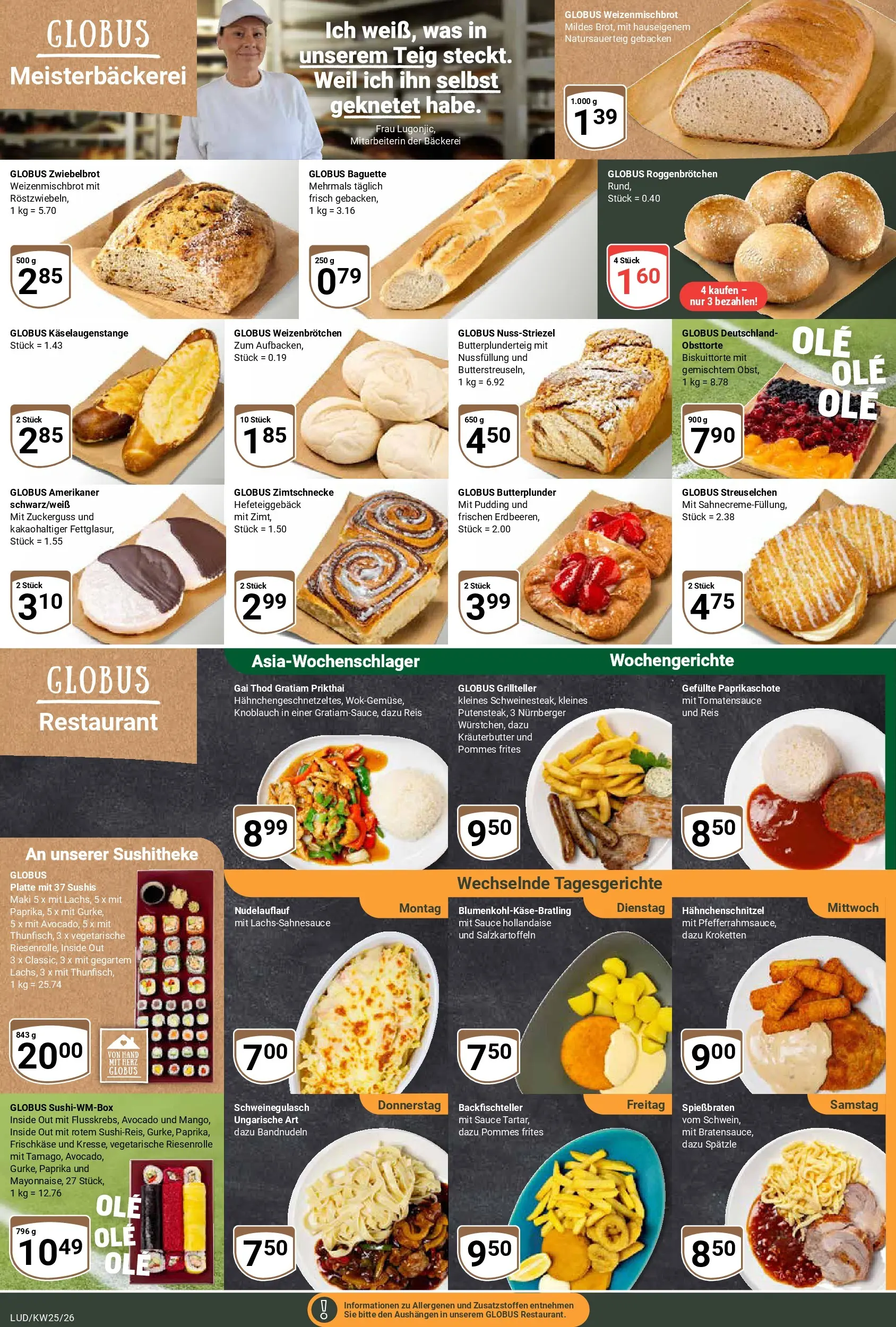 Globus Prospekt Ludwigshafen-Oggersheim (ab 15.06.2026) » Angebote online | Seite: 12 | Produkte: Baguette, Pudding, Reis, Frischkase