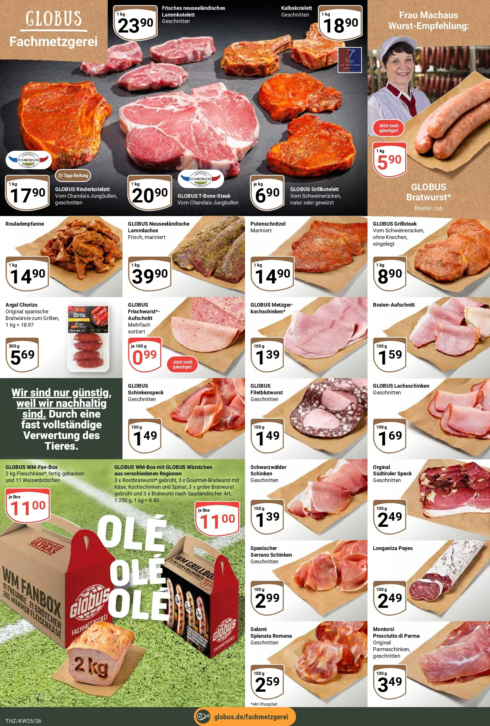 Globus Prospekt Zeitz (ab 15.06.2026) » Angebote online | Seite: 7 | Produkte: Box, Bratwurst, Serrano schinken, Schinken