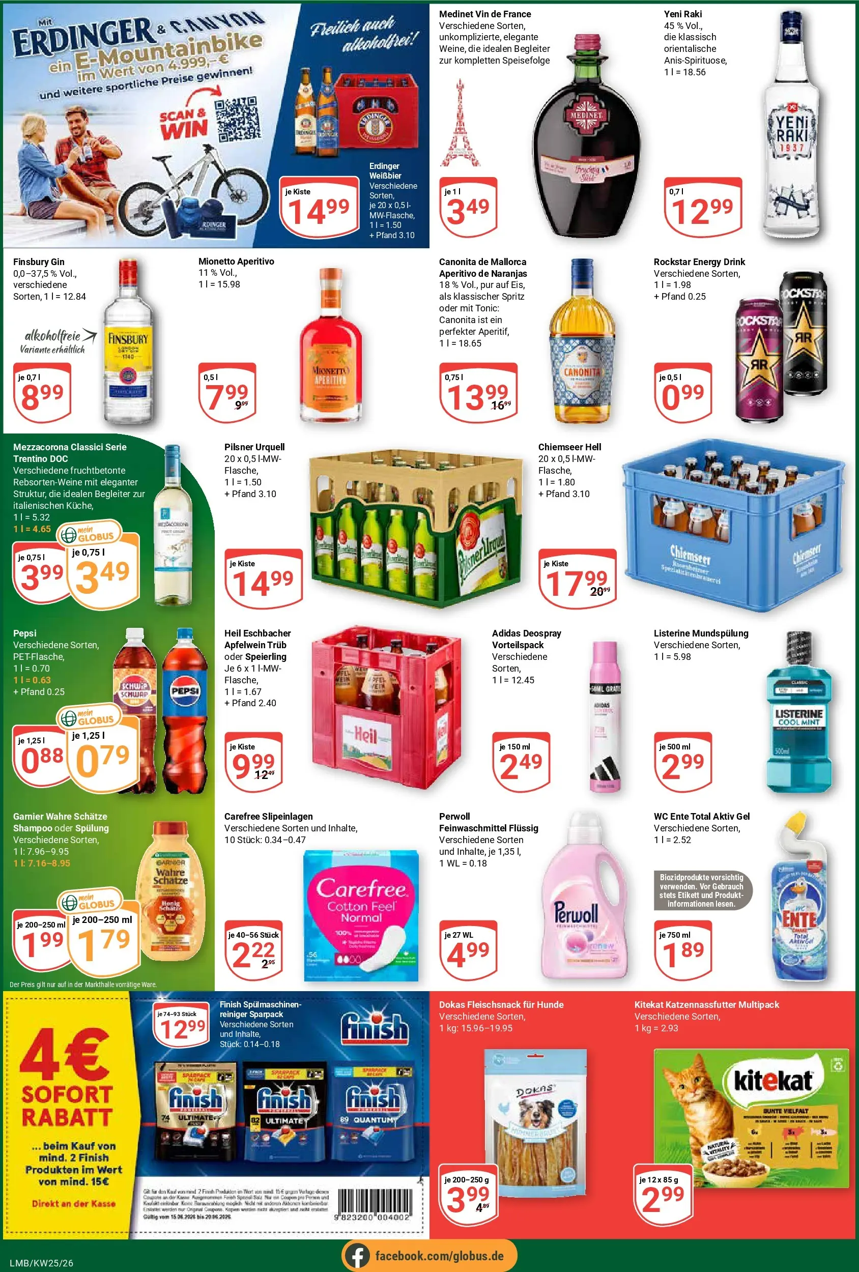 Globus Prospekt Limburg (ab 15.06.2026) » Angebote online | Seite: 9 | Produkte: Erdinger, Shampoo, Grat, Pepsi